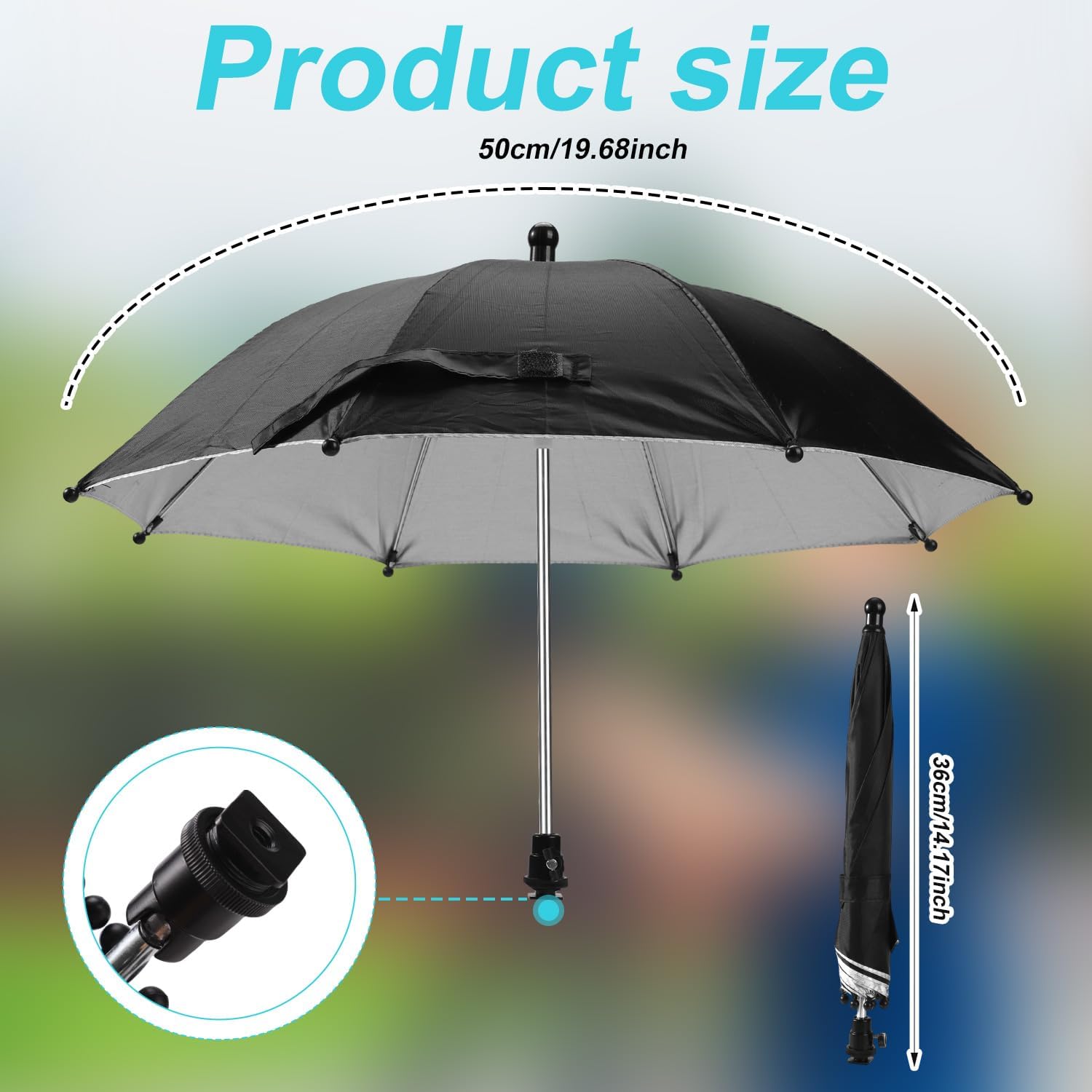 Camera Hot Shoe Umbrella for Canon Nikon DSLR Mirrorless