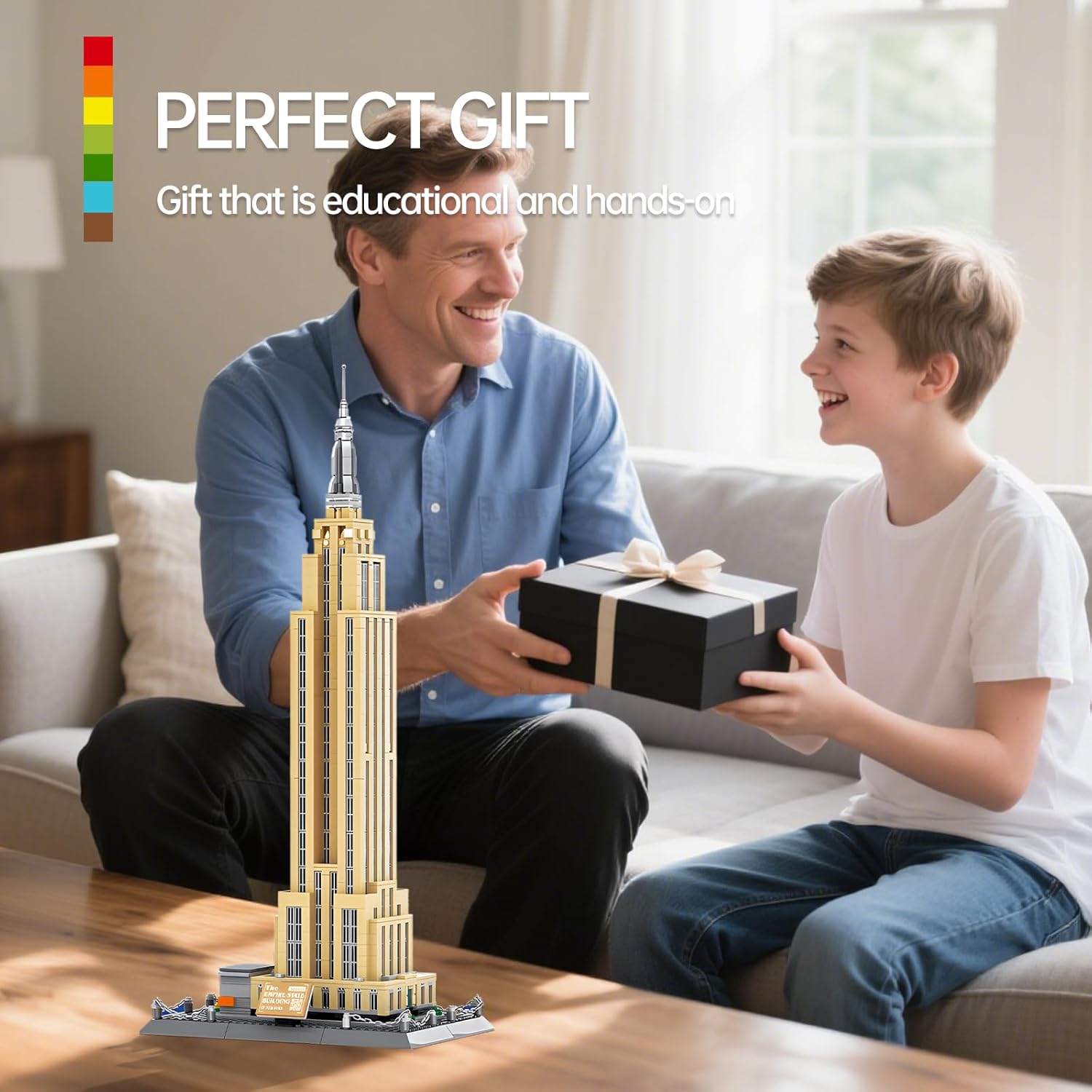 Empire State Architecture Building Block Set with 1570 Pieces