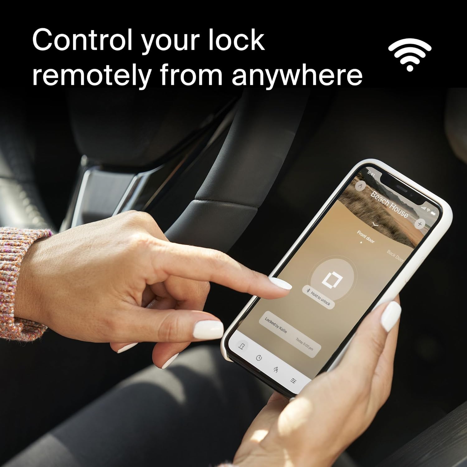 Level Lock WiFi Deadbolt Smart Lock - Matte Black