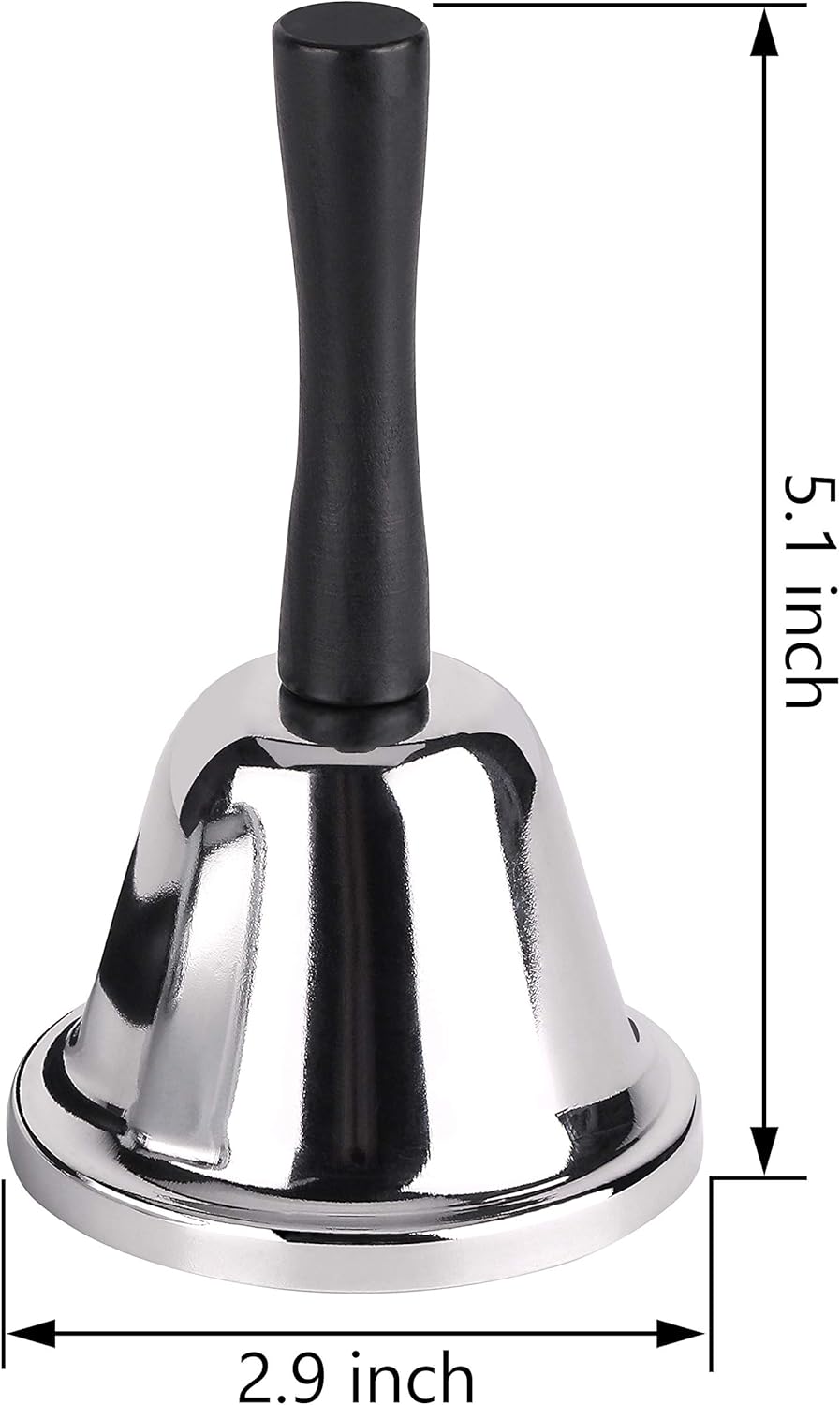 MROCO Loud Hand Bell for Classroom and Alarm