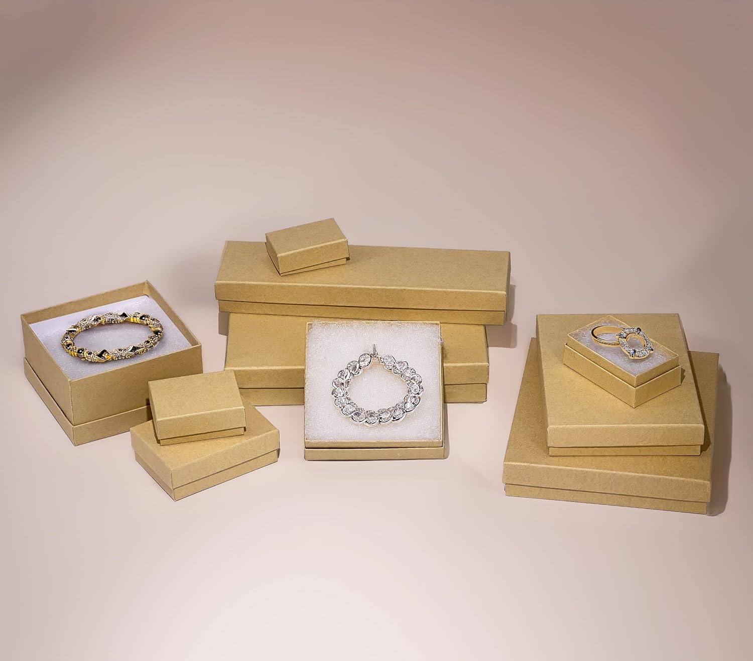 TheDisplayGuys 100 Pack Jewelry Boxes for Shipping Storage