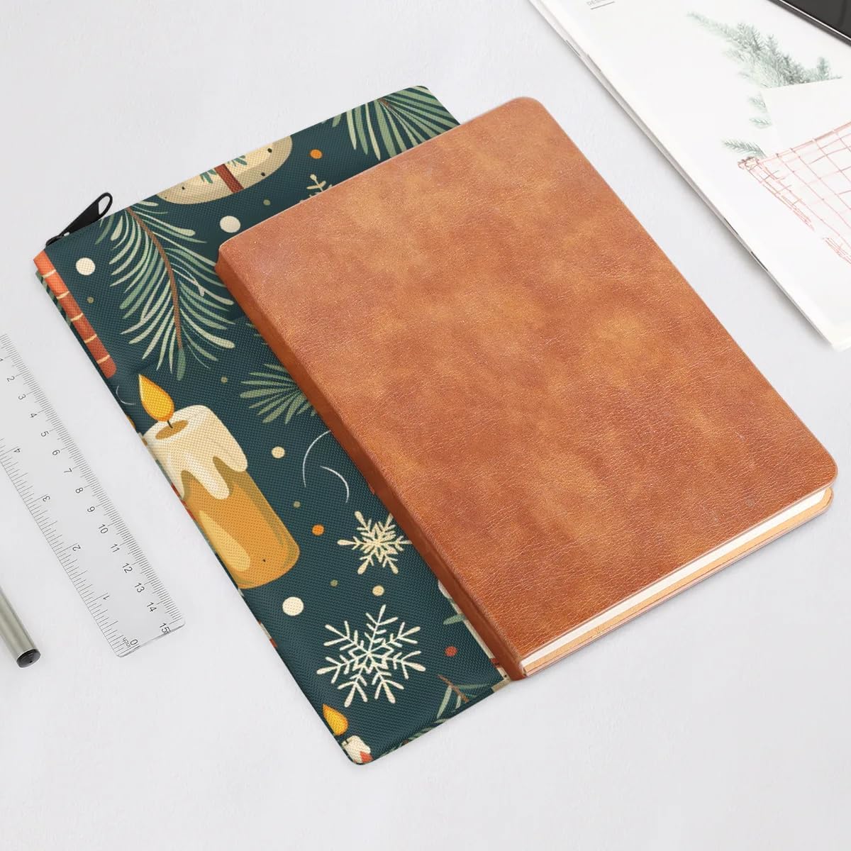 Christmas Candle Book Sleeve for Book Lovers Gifts