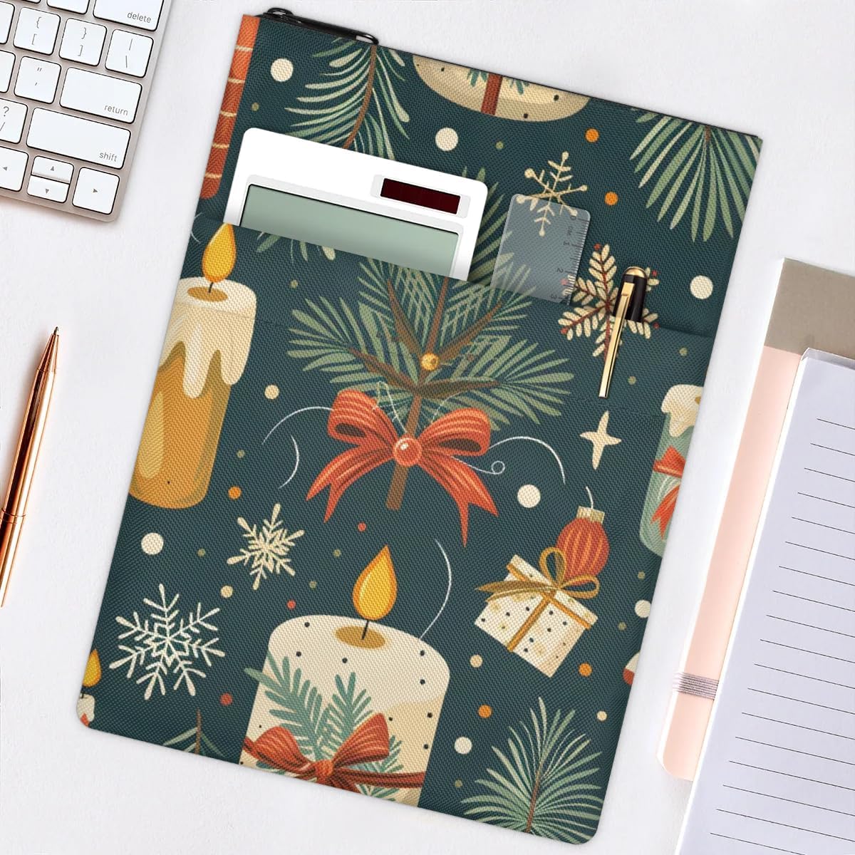 Christmas Candle Book Sleeve for Book Lovers Gifts