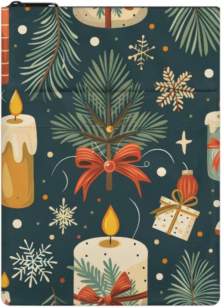 Christmas Candle Book Sleeve for Book Lovers Gifts