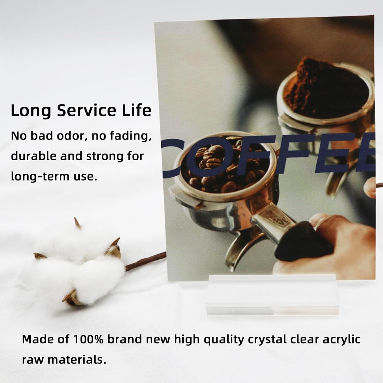 30 Pack 3 Inch Clear Acrylic Sign Stands with Card Slot