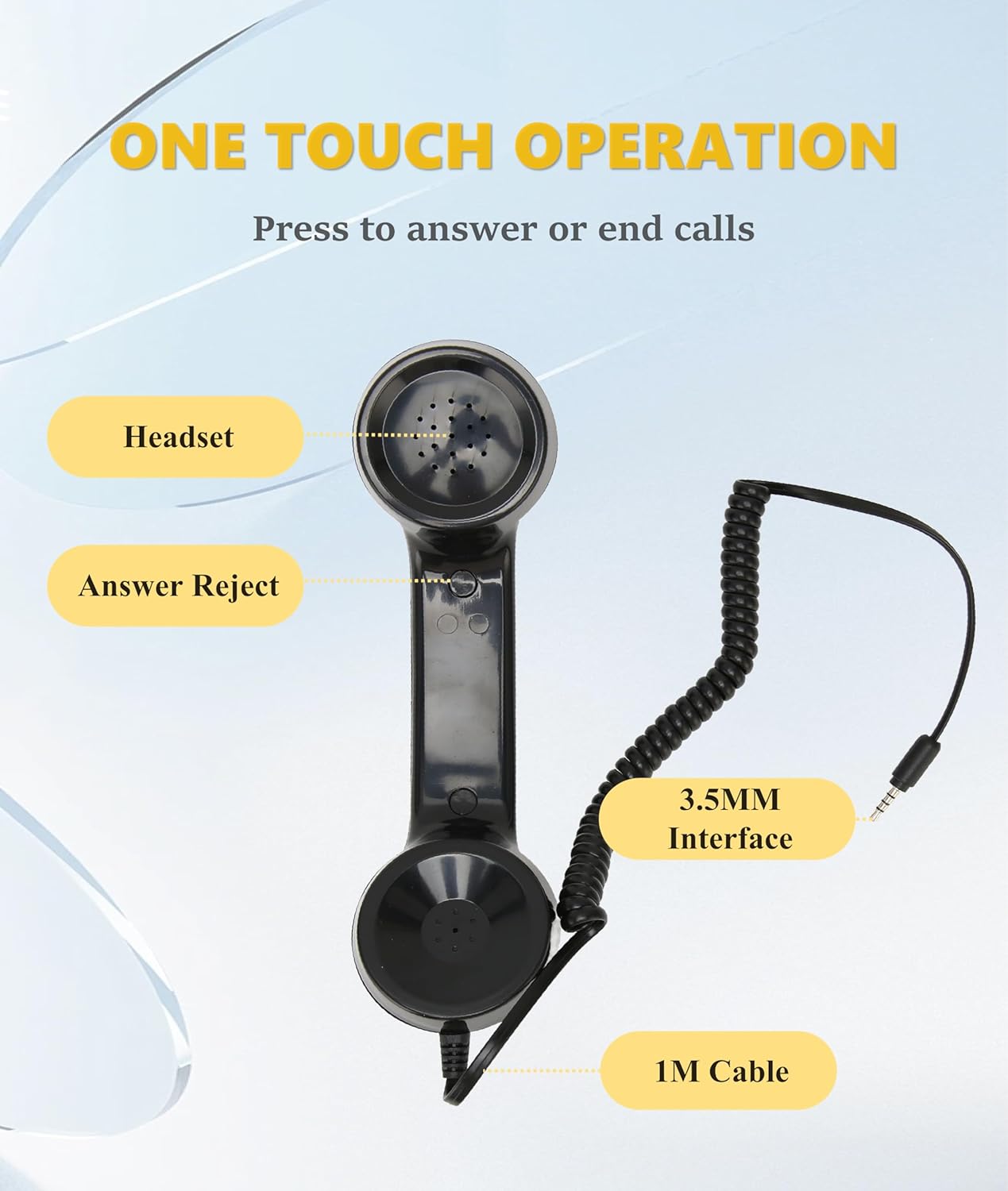 Jiawu Retro Phone Handset with 35mm Jack