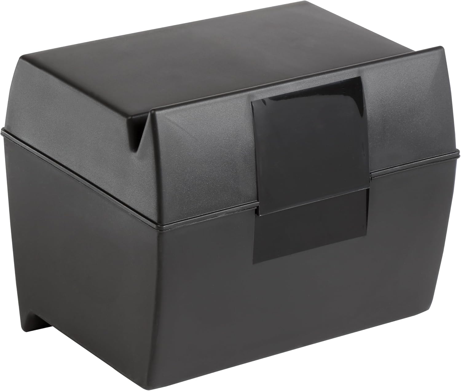 Oxford Plastic Index Card Box 500 Capacity Black
