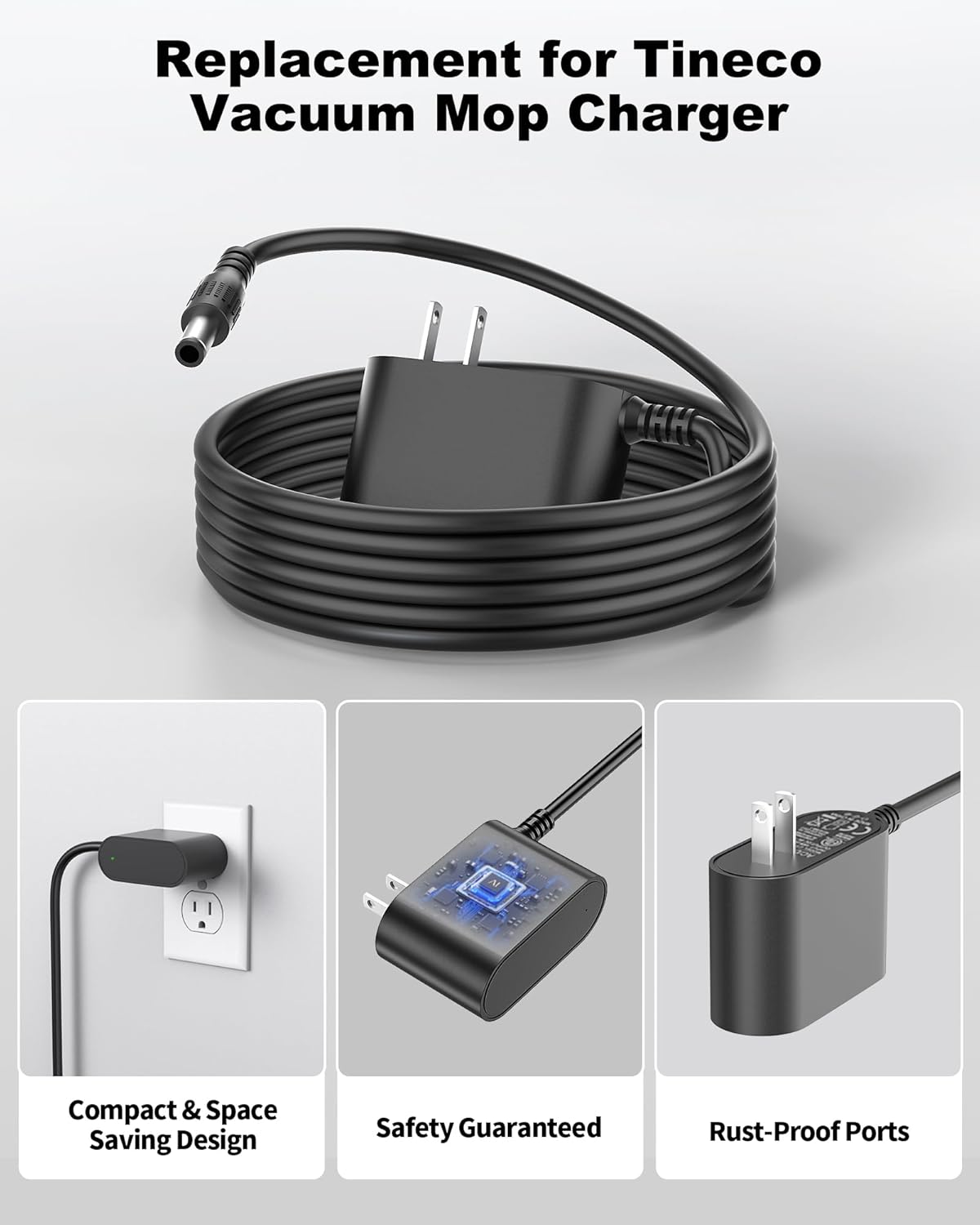 VHBW 26V Charger Replacement for TINECO Cordless Vacuums