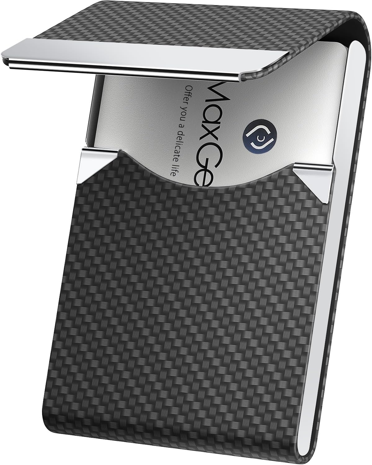 MaxGear Business Card Holder Black Carbon