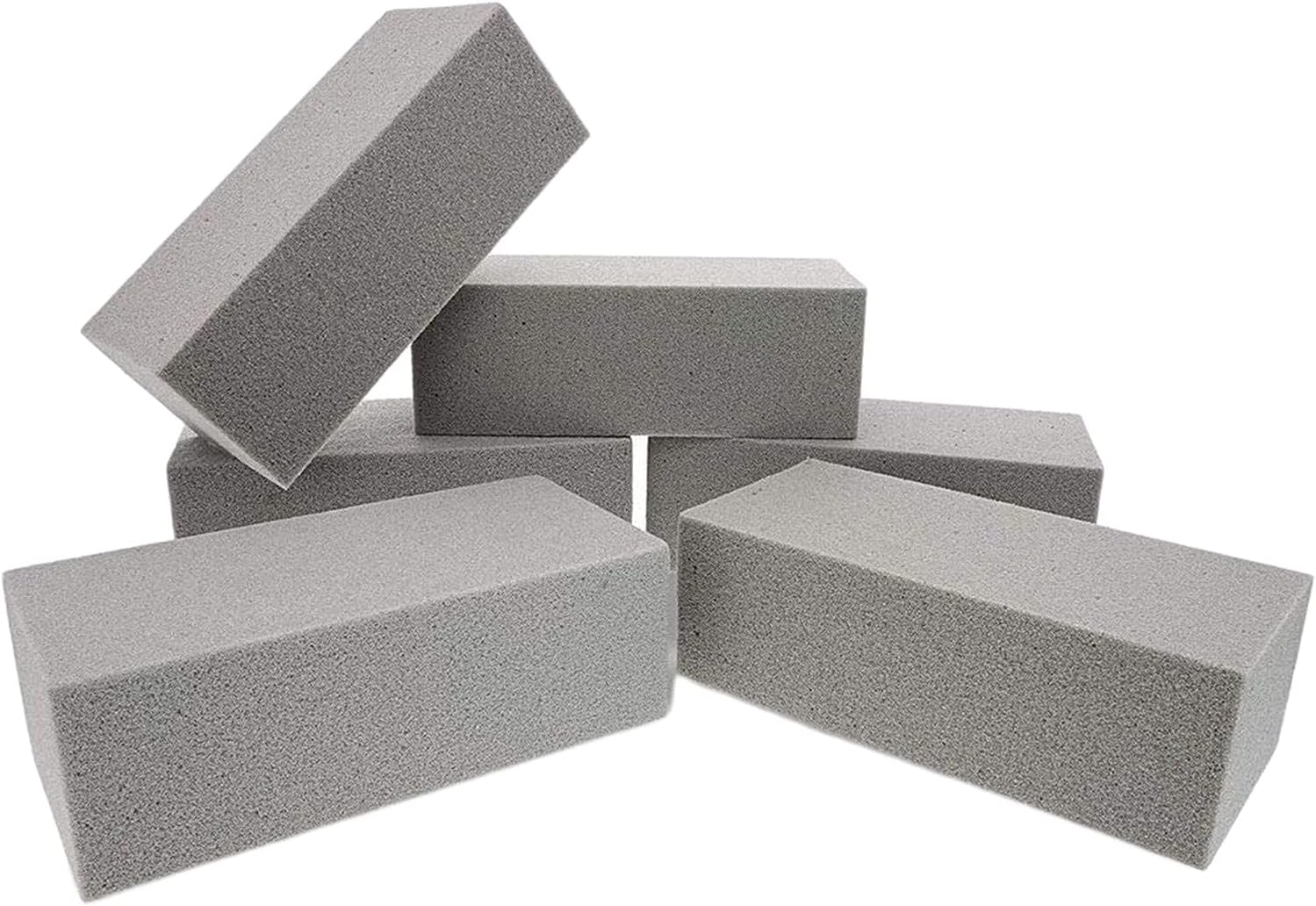 6pcs Dry Floral Foam Bricks for Arrangements and Displays Gray