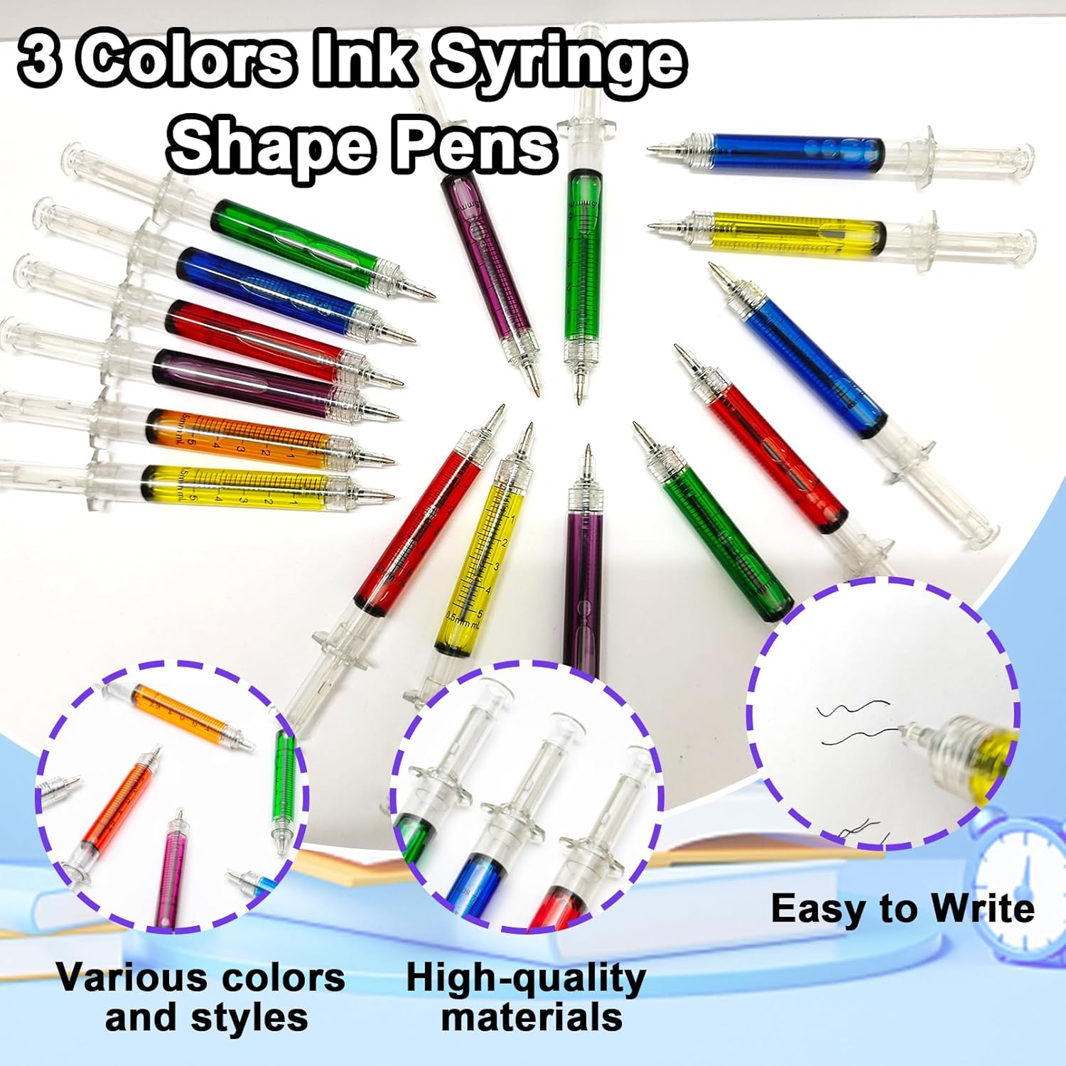 36 PCS Syringe Pens for Nurses and Kids