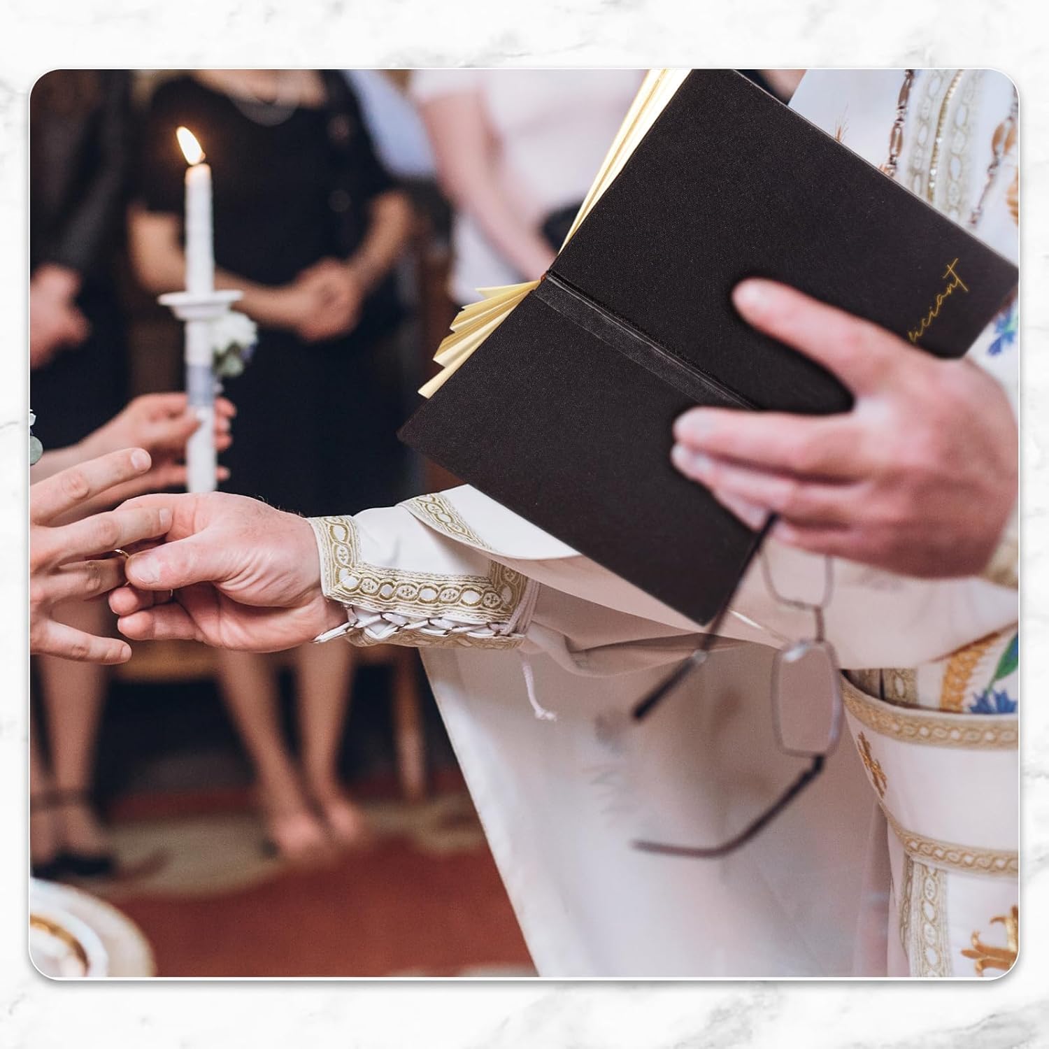 Wedding Officiant Book with Black Ink Pen