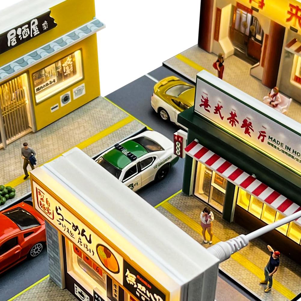 164 Scale Japanese Style Bar Diorama Model with Light