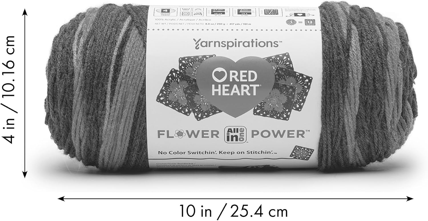 Red Heart All in One Flower Power Yarn 3-Pack