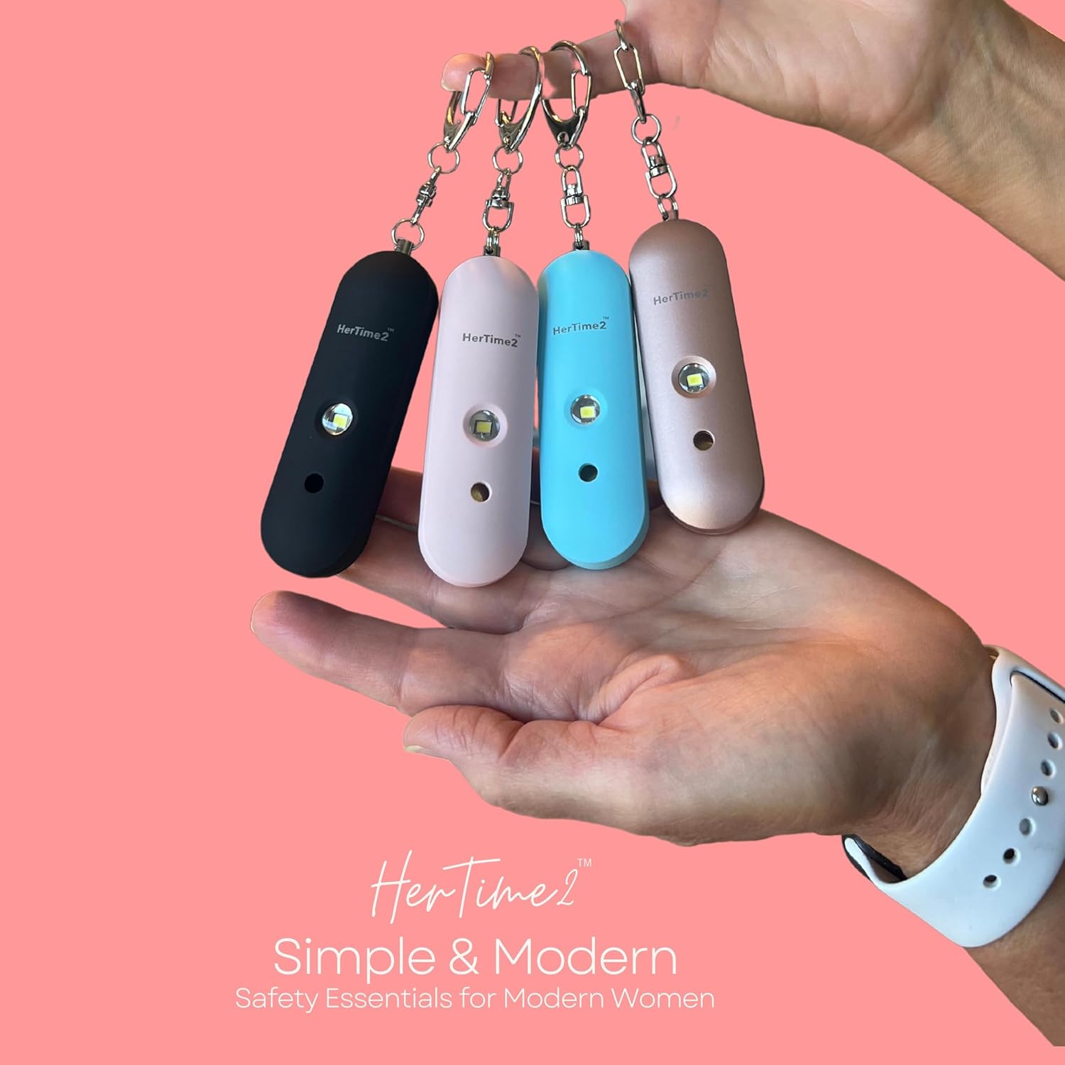 HerTime2 Personal Safety Alarm - Waterproof Keychain