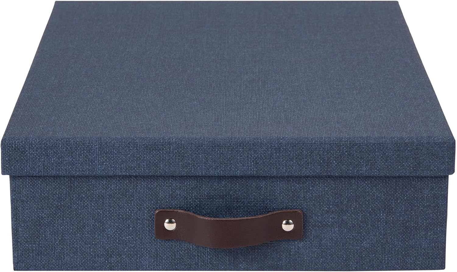 Bigso Oskar Canvas File Box - Blue 33 x 102 x 138 in