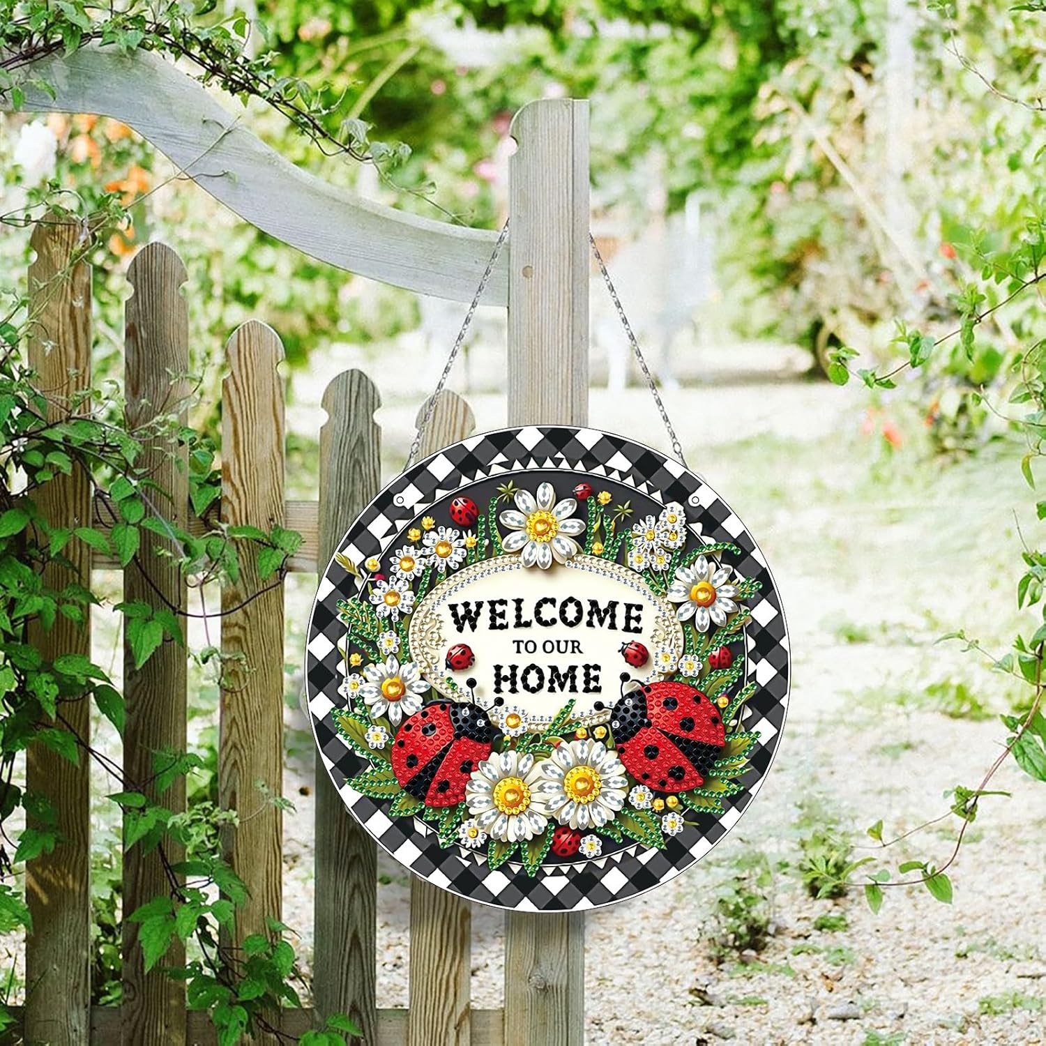 DIY Acrylic Diamond Art Wreath Kit Ladybird
