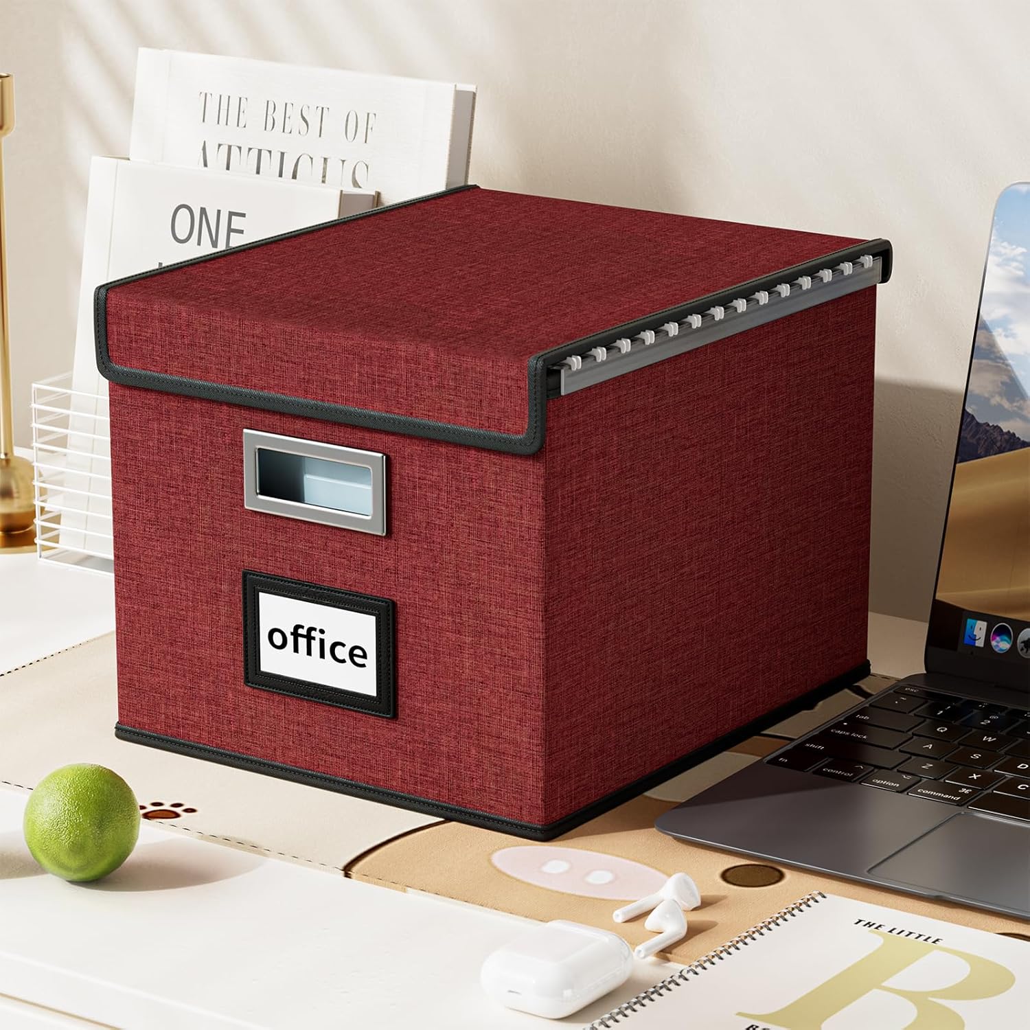Huolewa Upgraded File Storage Organizer Box with Lid