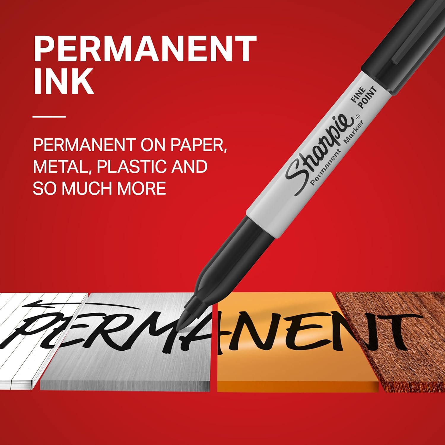 Sharpie Permanent Markers 12 Count Black Set