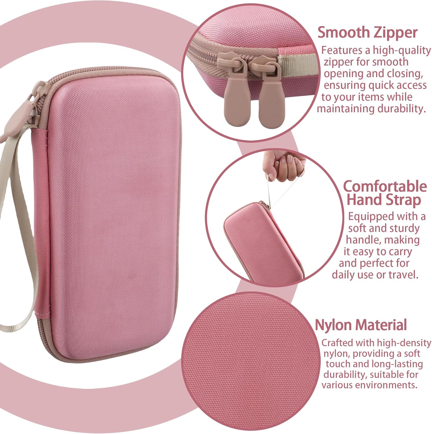 co2CREA Hard Case for Casio fx-9750GIII Graphing Calculators - Pink
