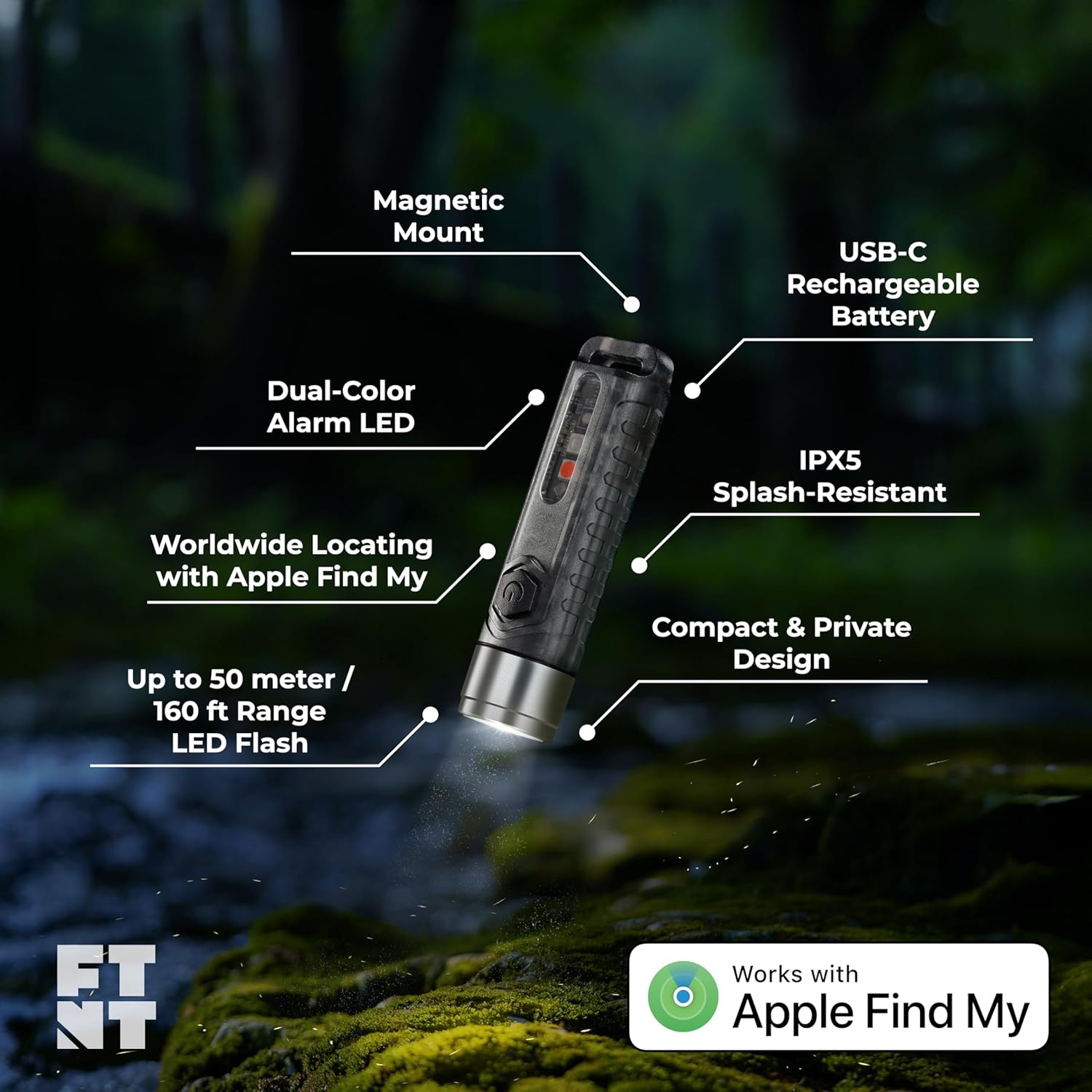 FlashFinder Key Finder with Flashlight and Item Locator
