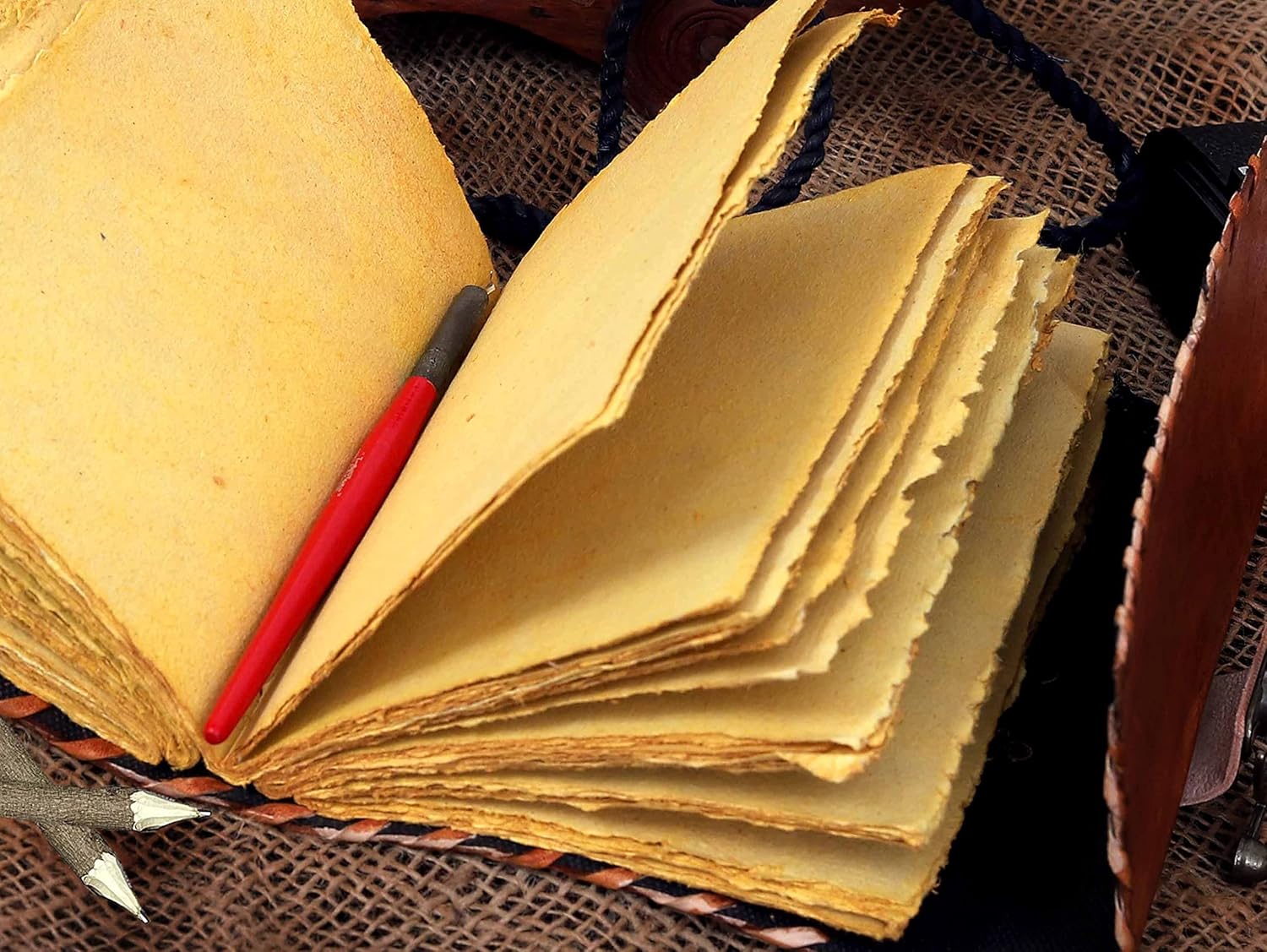 Hocus Pocus Spell Book Vintage Leather Journal