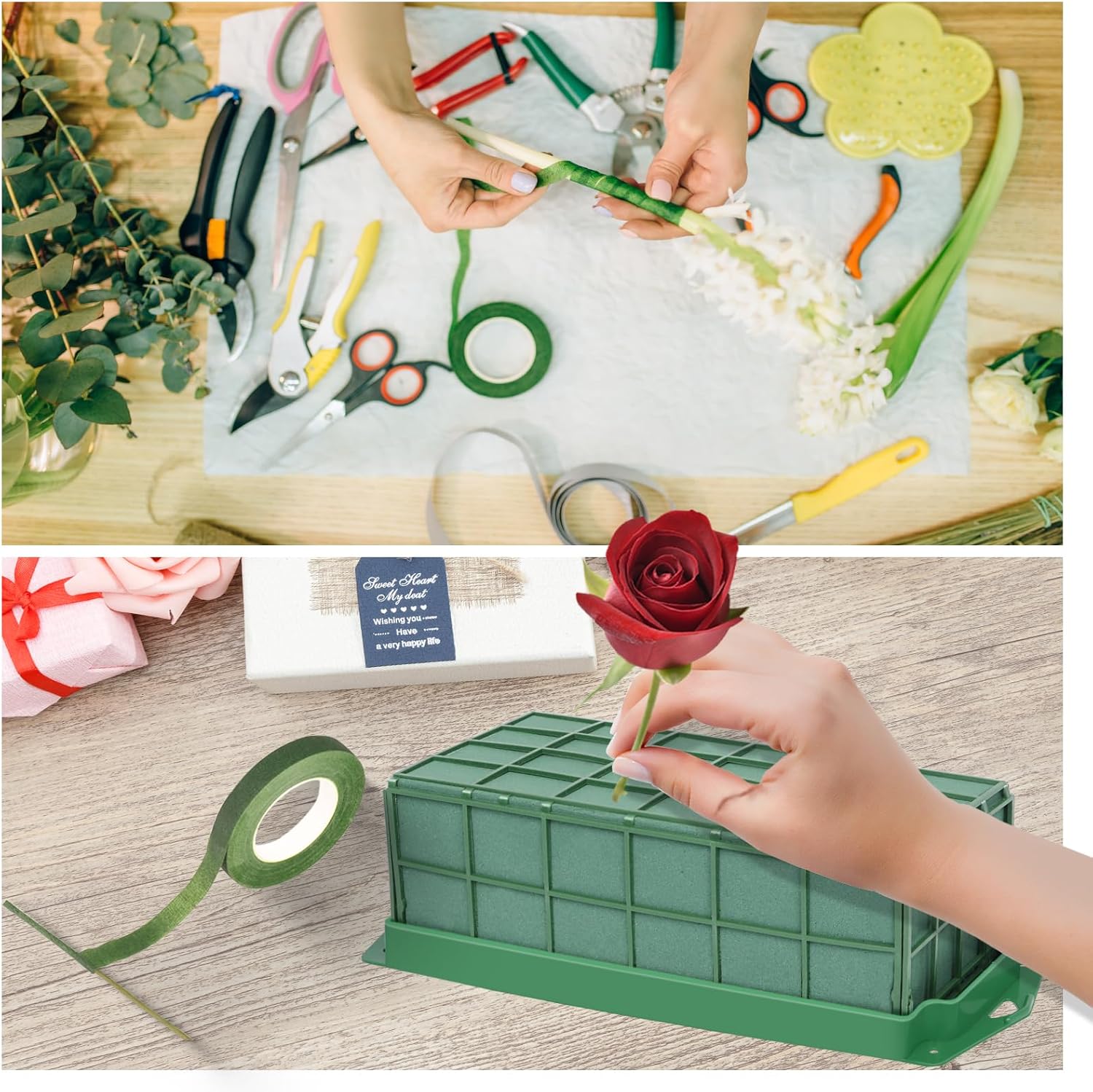 YOMUME Floral Foam Cage 2 Pack for Arrangements
