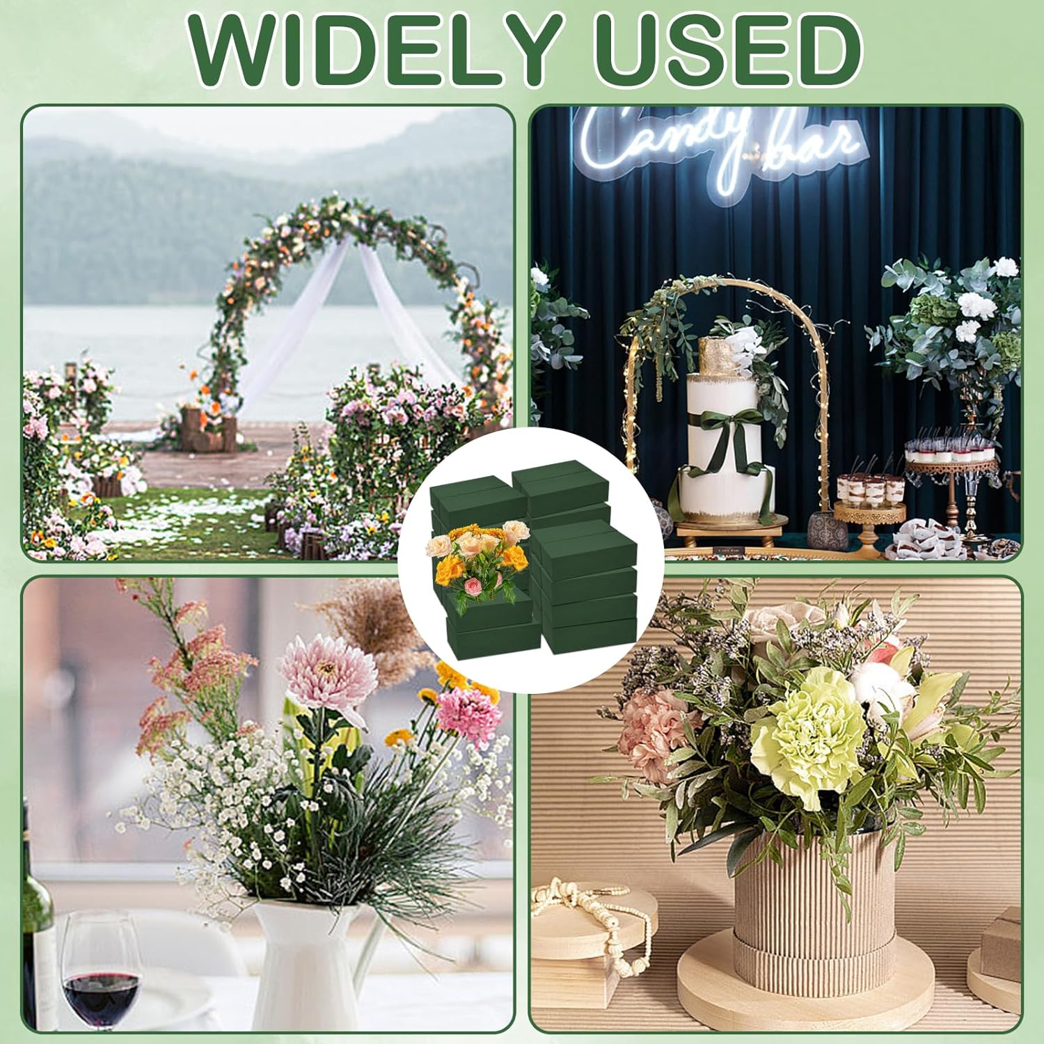CANIPHA 30PCS Floral Foam Blocks for Flower Arrangements