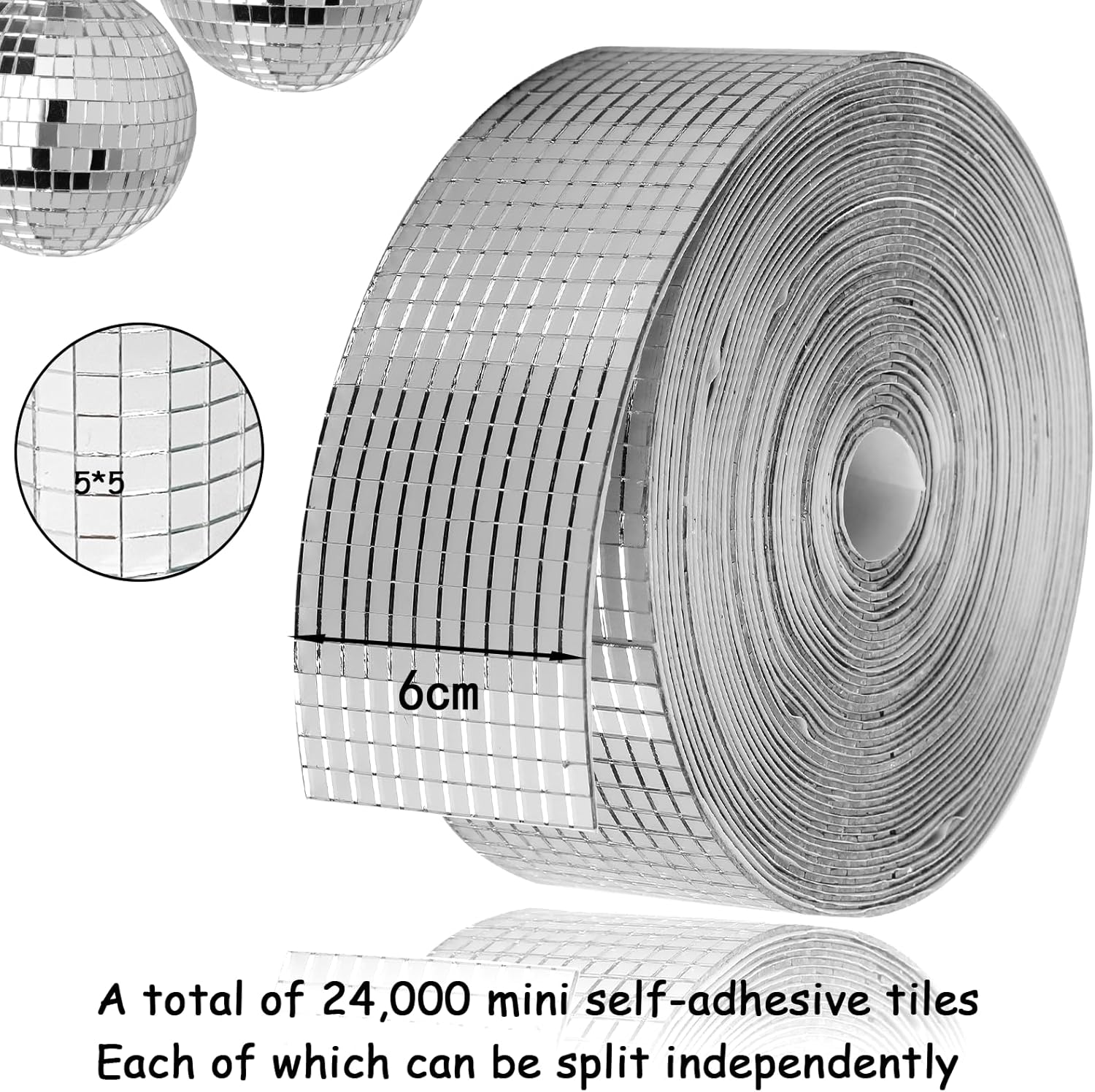 Retainbre Disco Ball Mirror Tiles 24000 Pcs