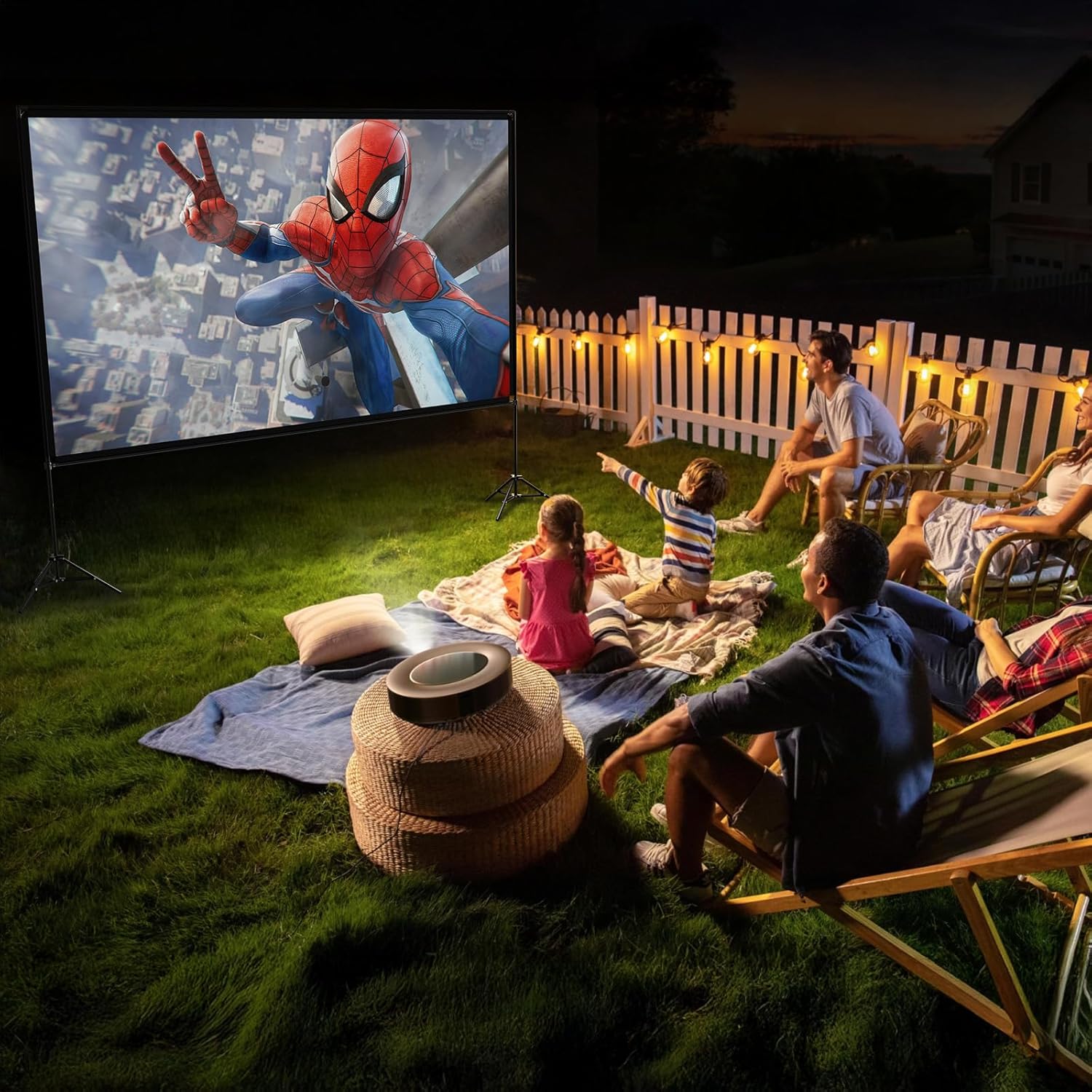 VISULAPEX 120 Inch Projector Screen with Stand