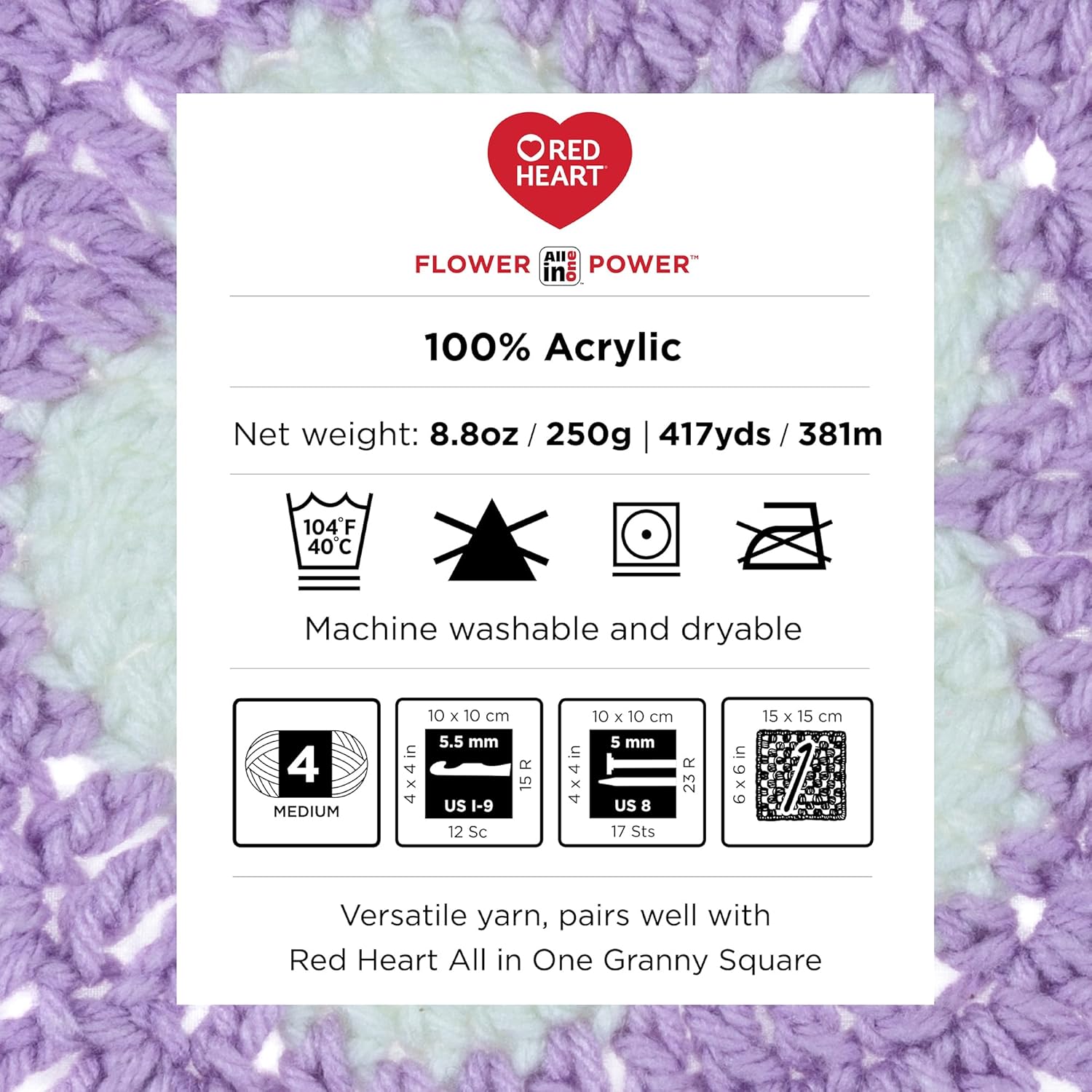Red Heart All in One Flower Power Yarn 3-Pack