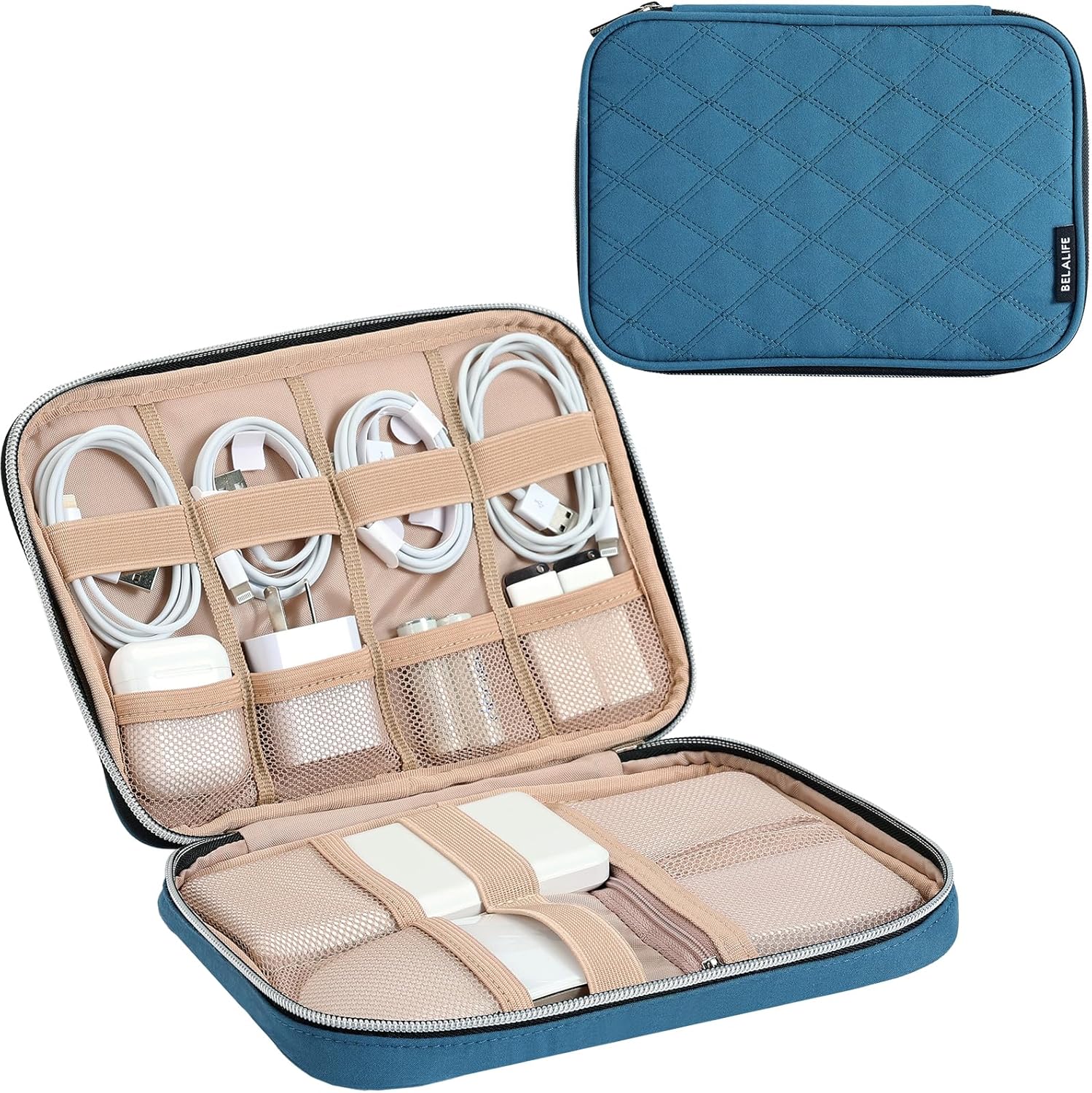 BELALIFE Electronic Organizer Portable Travel Cable Bag