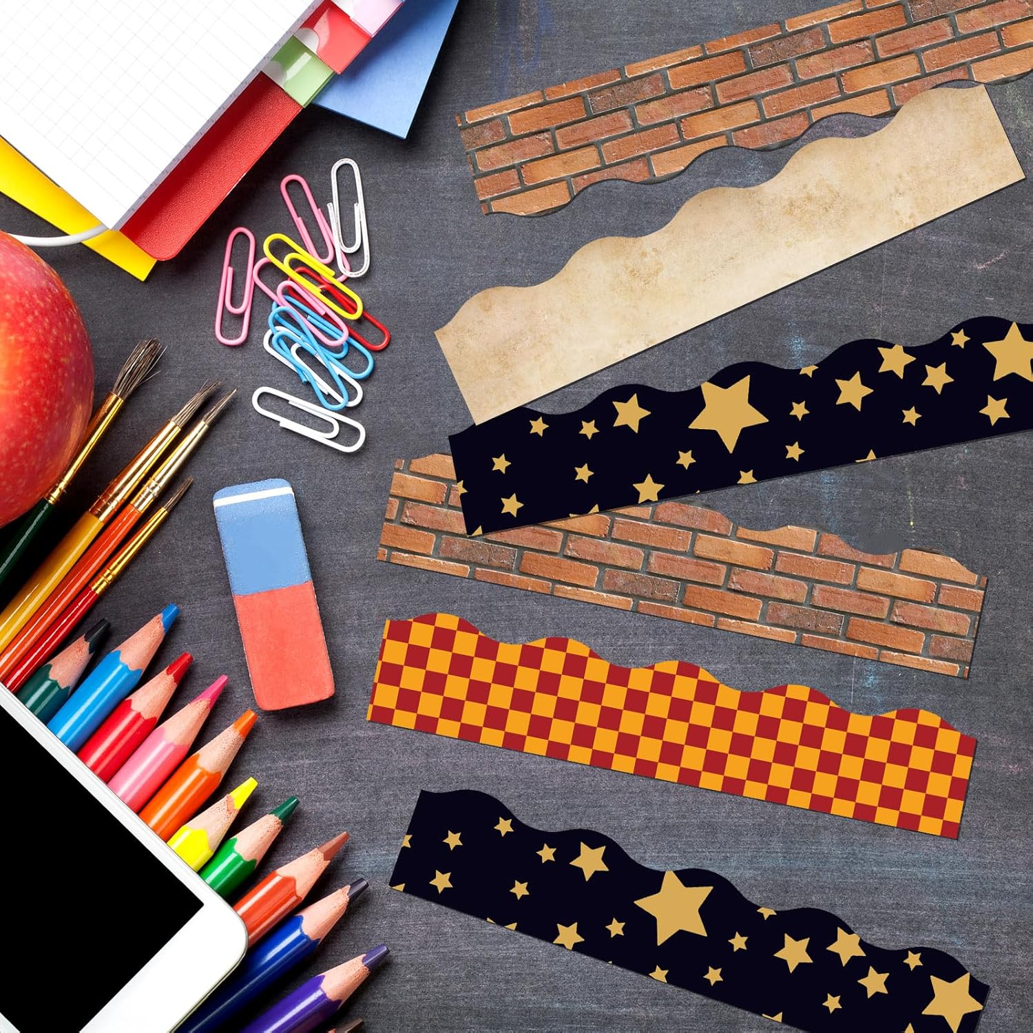 80 Pcs Magical Wizard Bulletin Board Borders Trim Stickers