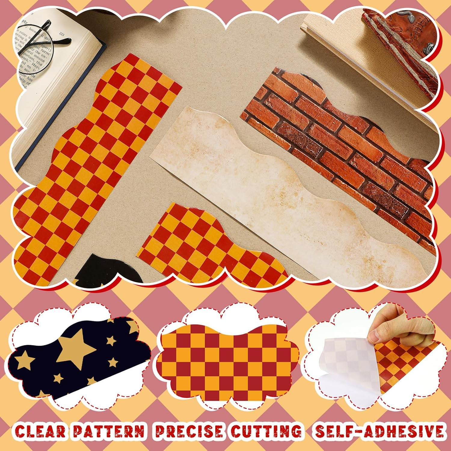 80 Pcs Magical Wizard Bulletin Board Borders Trim Stickers