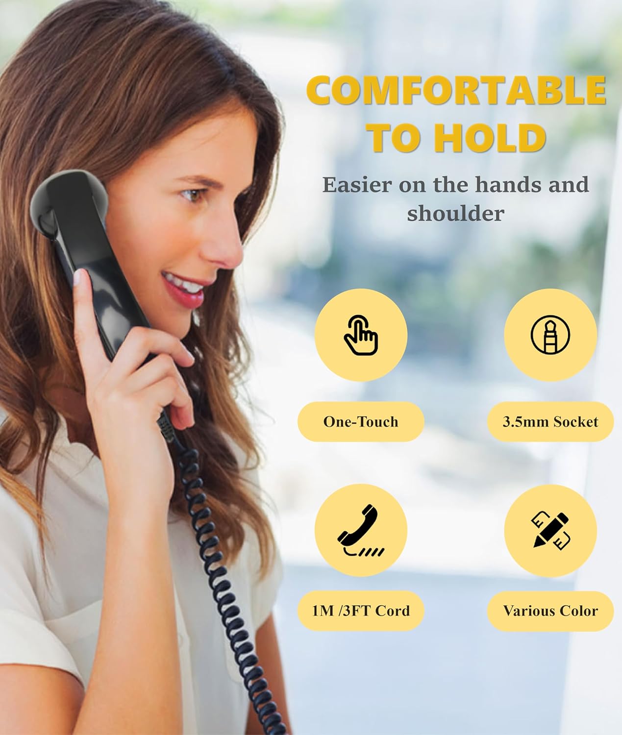 Jiawu Retro Phone Handset with 35mm Jack