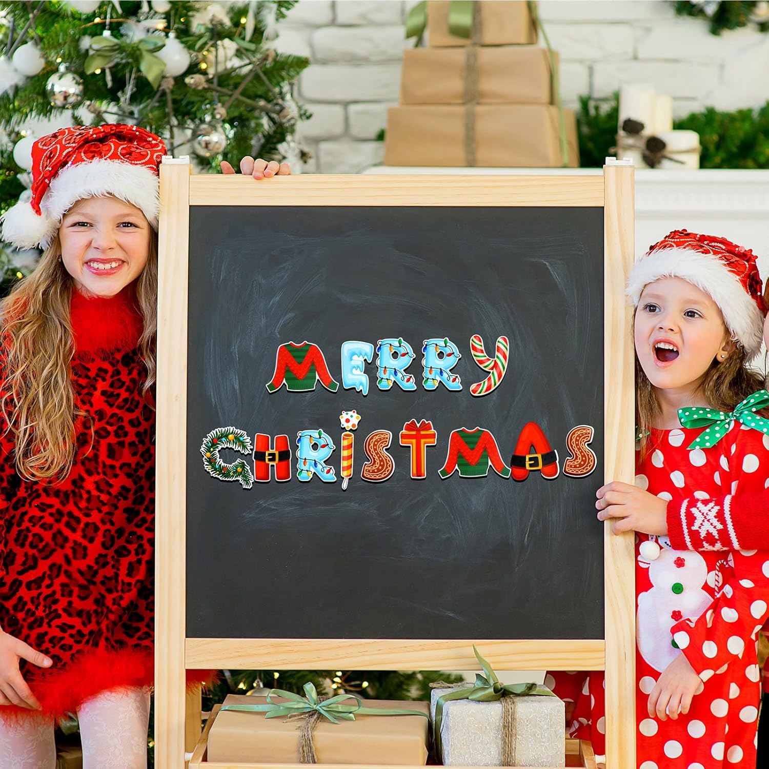 Tenare 134 Pcs Christmas Letter Bulletin Board Set