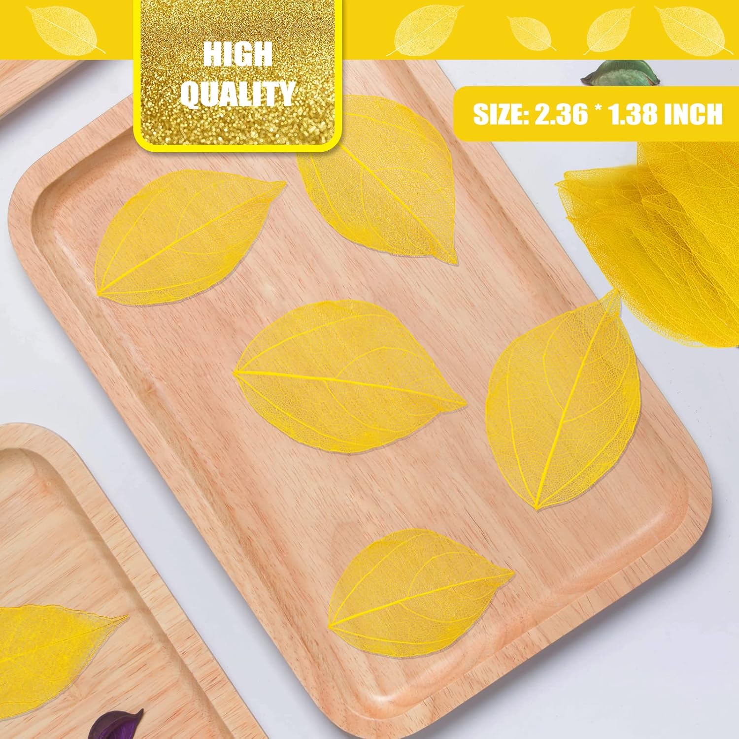 Natural Skeleton Leaf Veins for Resin Art 42PCS