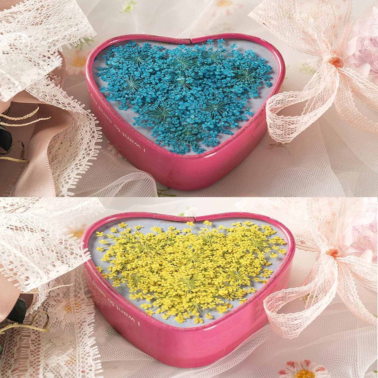 60 Pcs Dried Pressed Flowers for Resin DIY Art Crafts