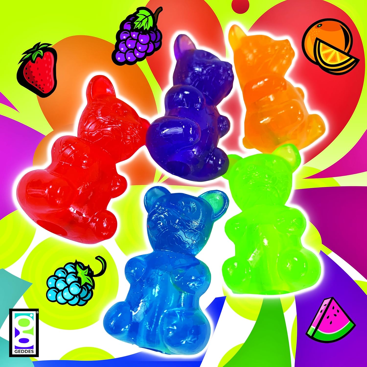 Raymond Geddes Gummy Bear Scented Pencil Toppers - Pack of 24
