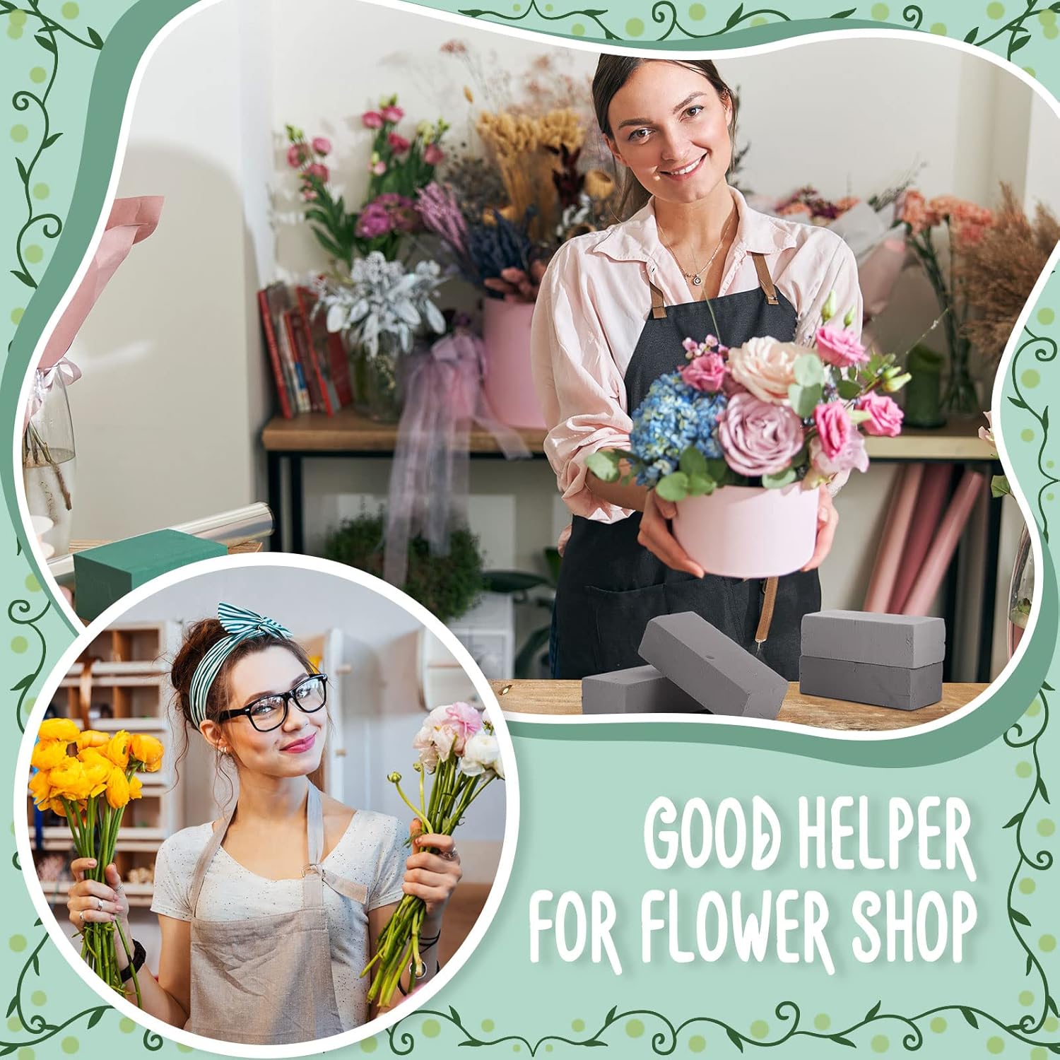 Nuenen 20 Pcs Floral Foam Blocks for Artificial Flowers