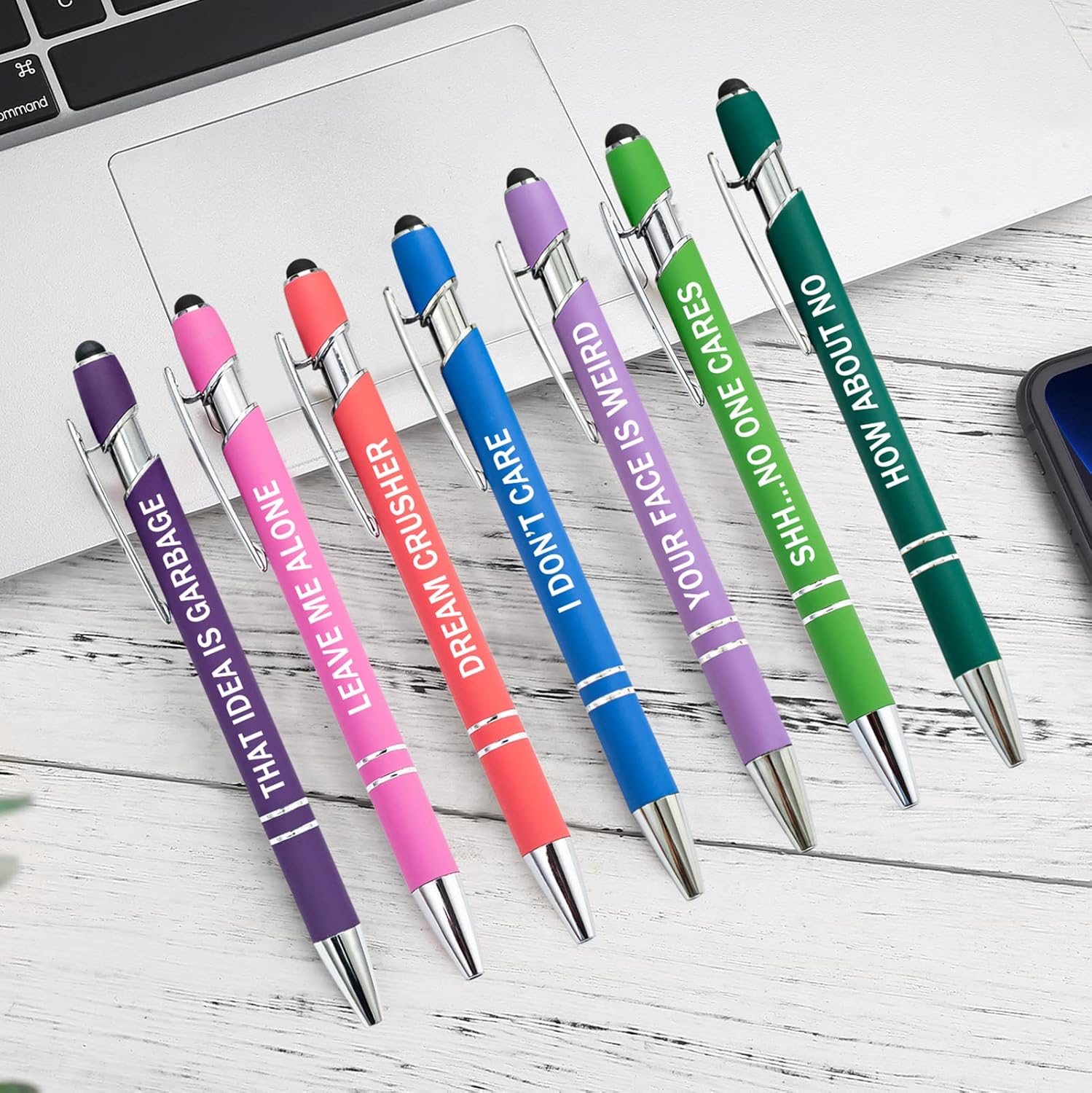 PASISIBICK 12 Funny Sarcasm Ballpoint Pens Set
