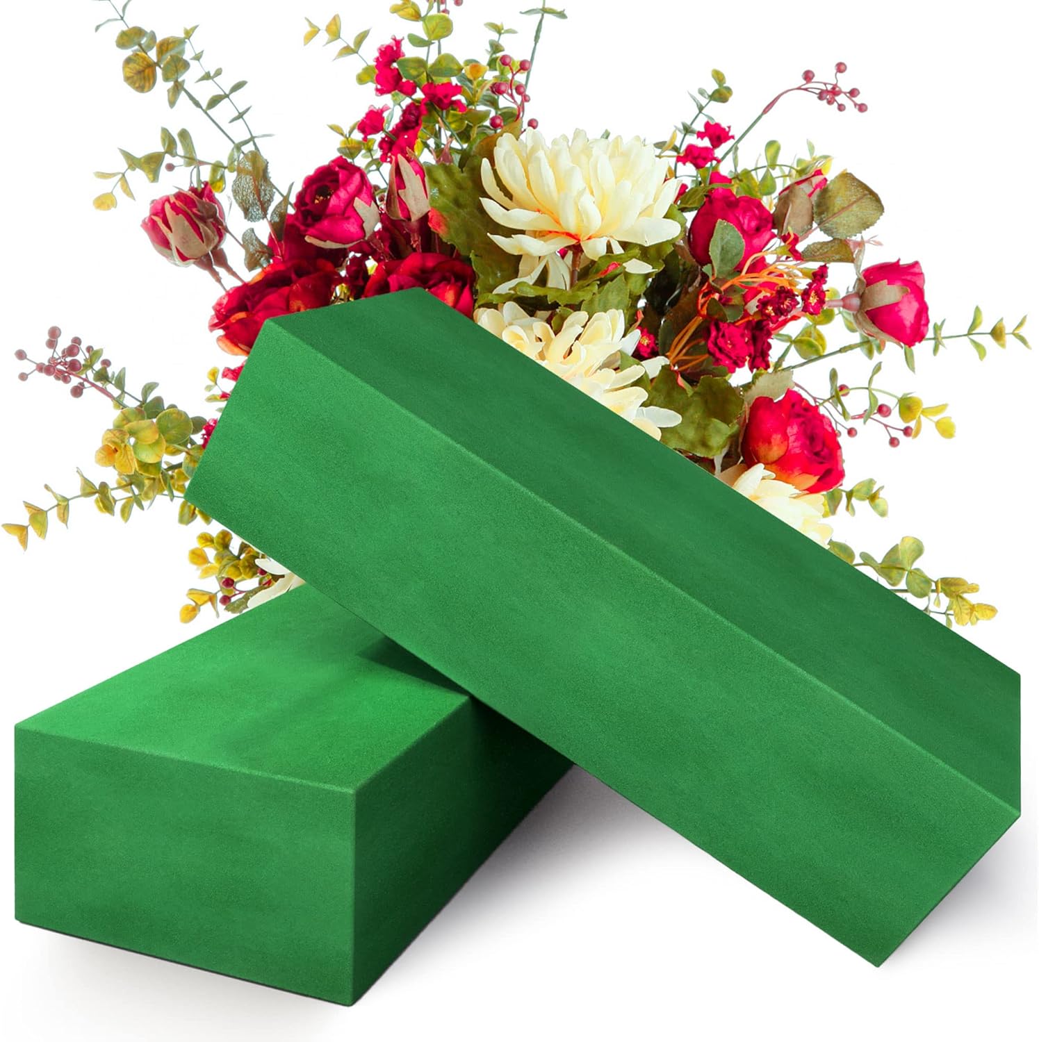Max Shape 2 Pack Large Floral Foam Blocks 9x4x23 Inch