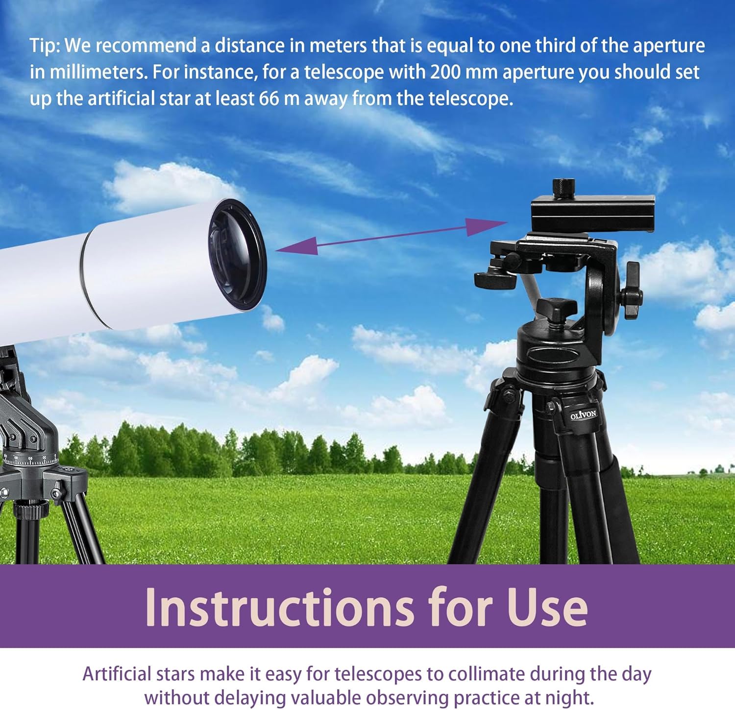 Astromania Artificial Star Dimmable Telescope Test Collimation Tool