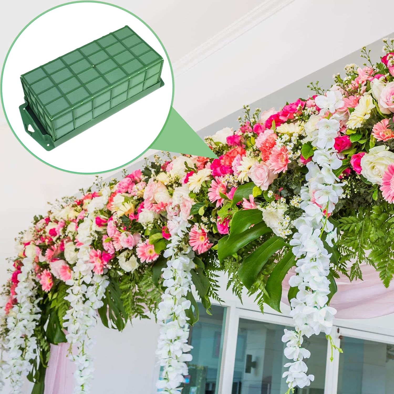 2 Pcs Floral Foam Cage for Fresh and Artificial Flowers