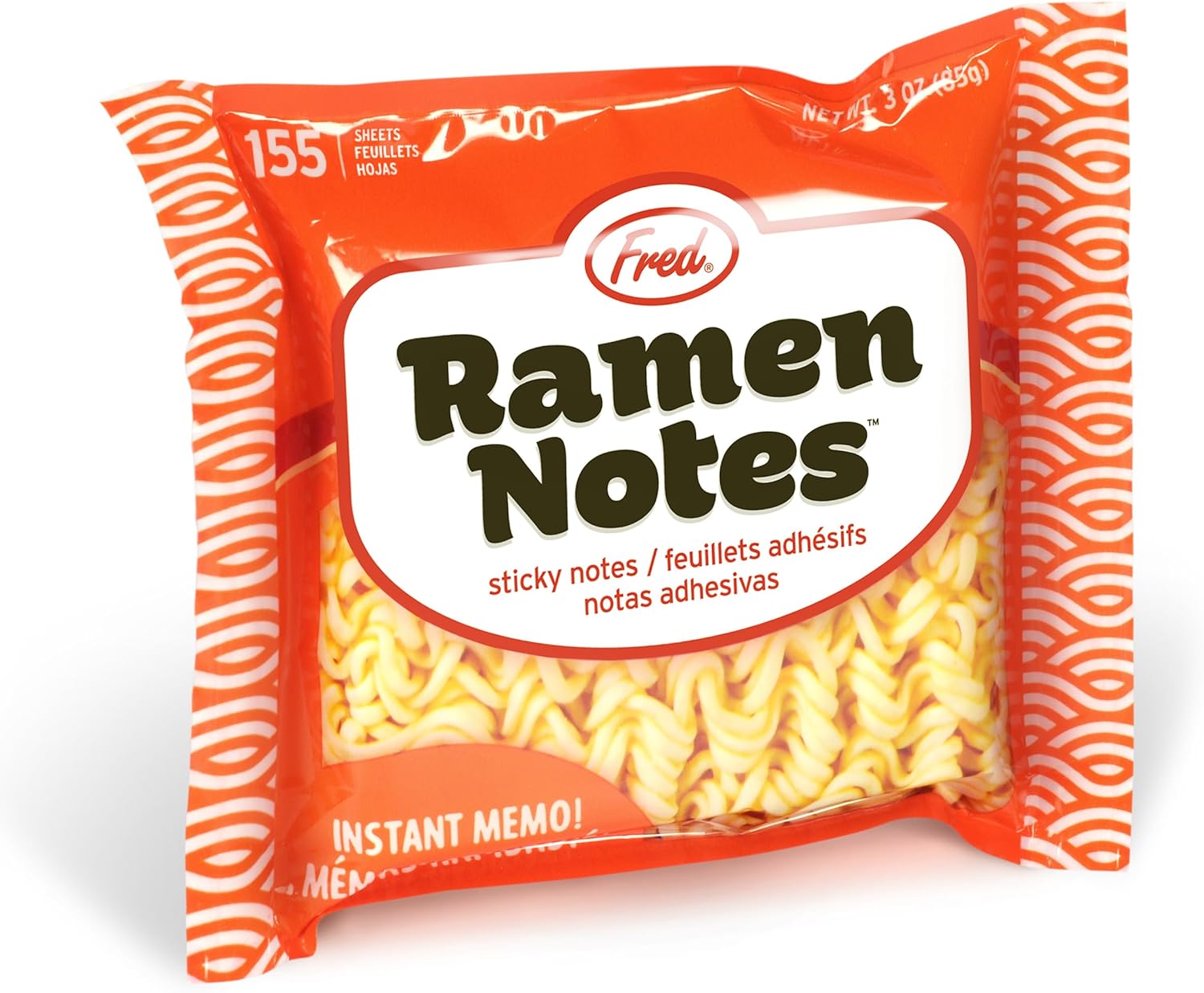 Genuine Fred Ramen Notes Sticky Note Pad 155 Sheets 35x3