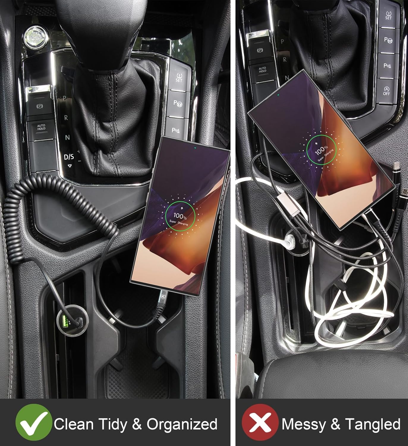 KIYODA USB C to C Charger Cable 3ft 2Pack Coiled
