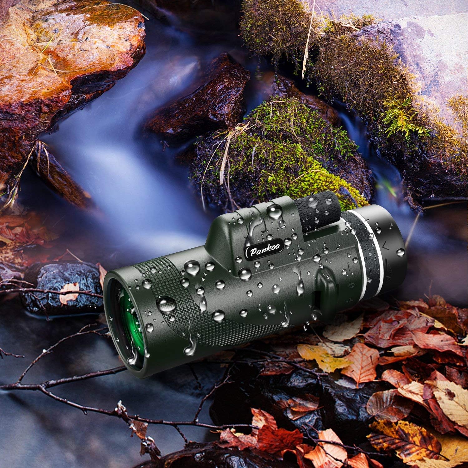 40X60 Monocular Telescope with Phone Adapter and Tripod