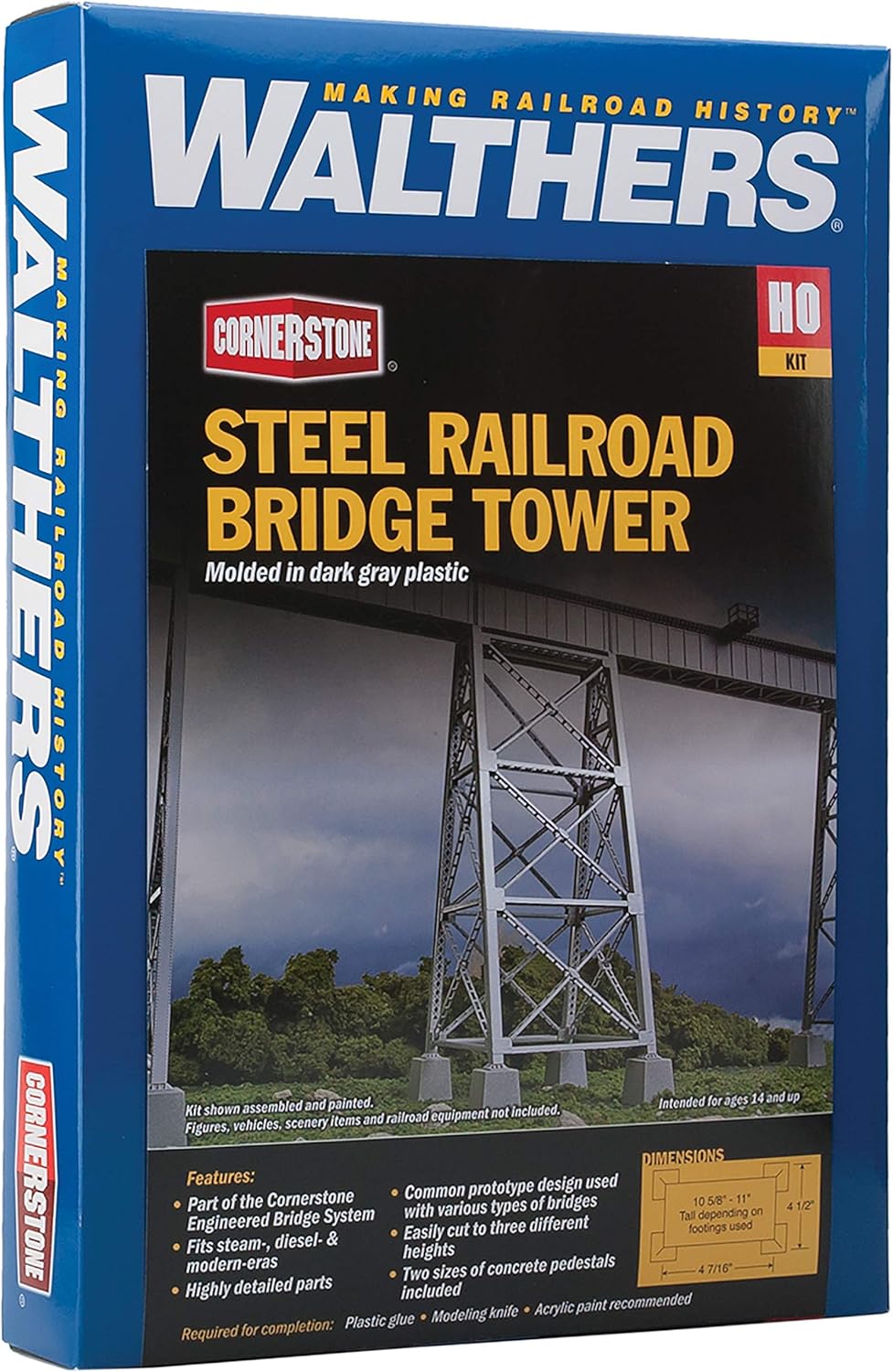Walthers Trainline Steel Bridge Tower Kit