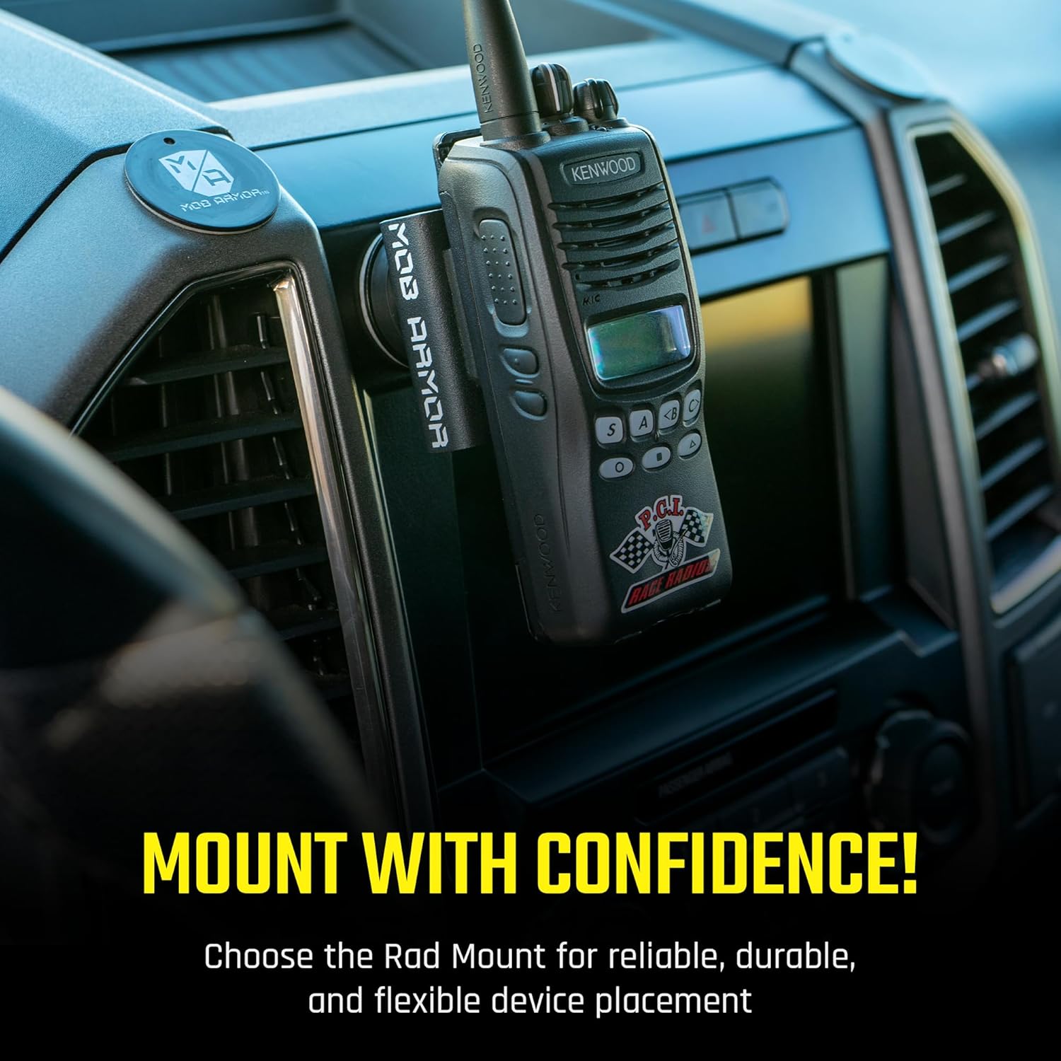 Mob Armor Rad Mount - Magnetic Car Mount for Radios