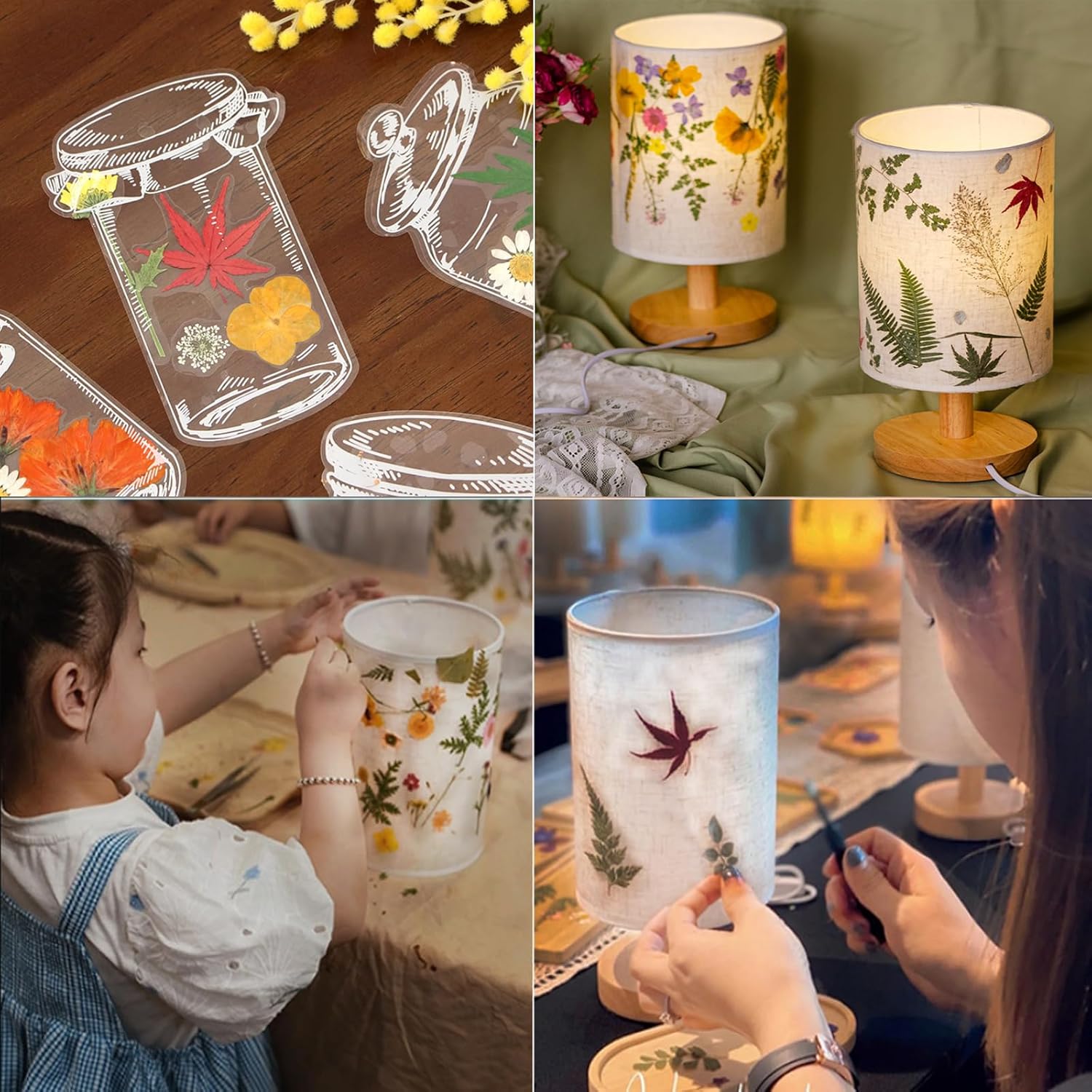 35 Pcs Dried Flowers Leaves for Crafts Resin Art DIY